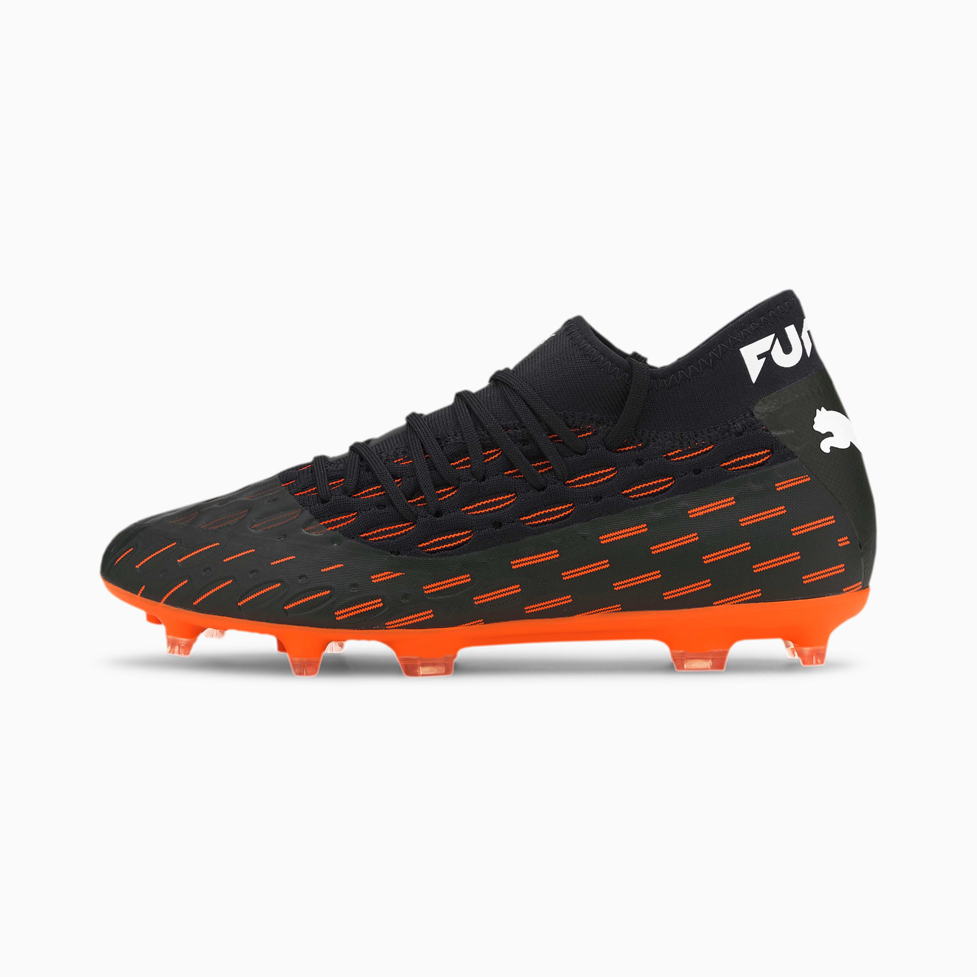 FUTURE 6.2 NETFIT Evo FG/AG Football Boots, Black/White/Orange, Size 40 | PUMA - | StyleSearch