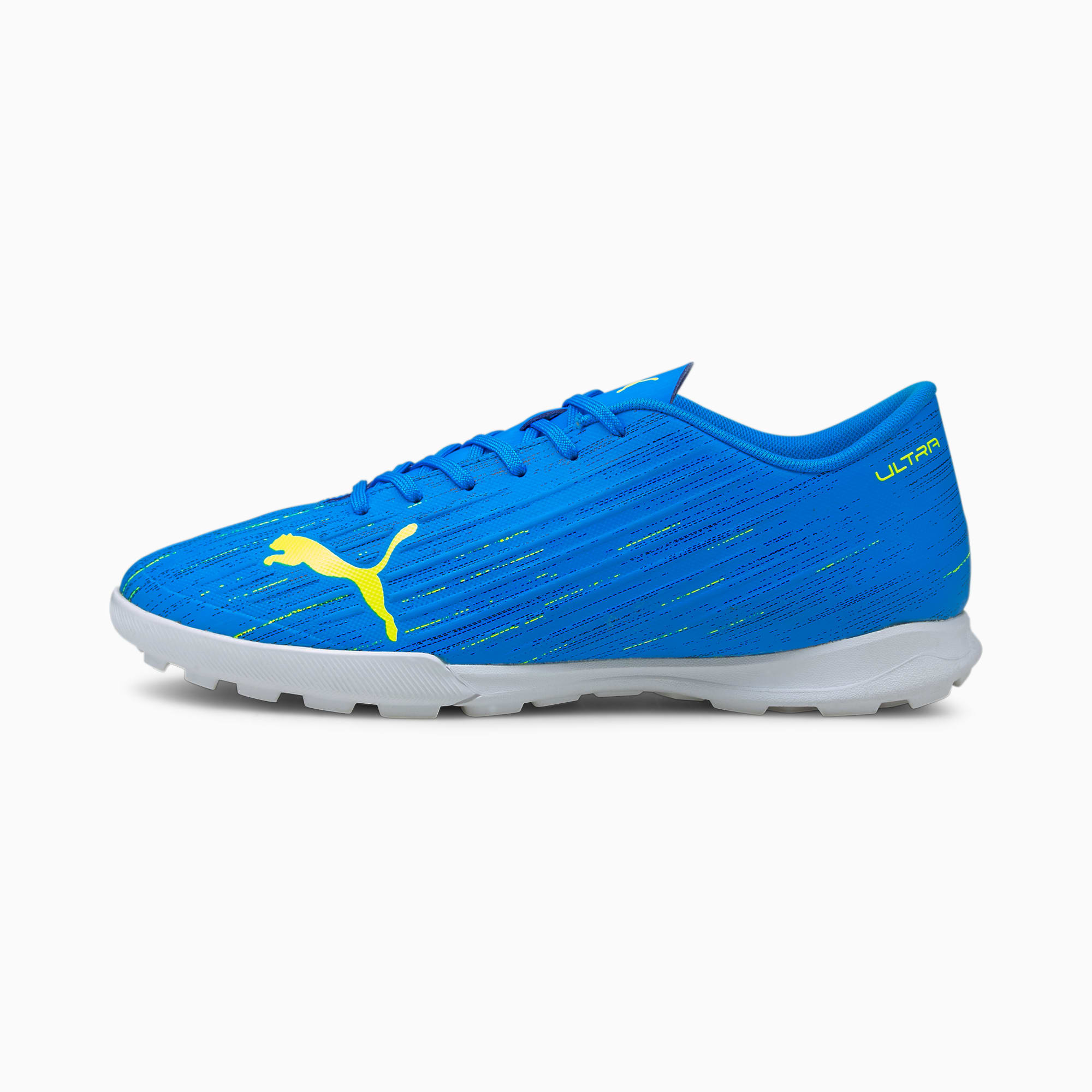PUMA Chaussures de football ULTRA 4.2 TT homme, Bleu/Jaune, Taille 42, Chaussures