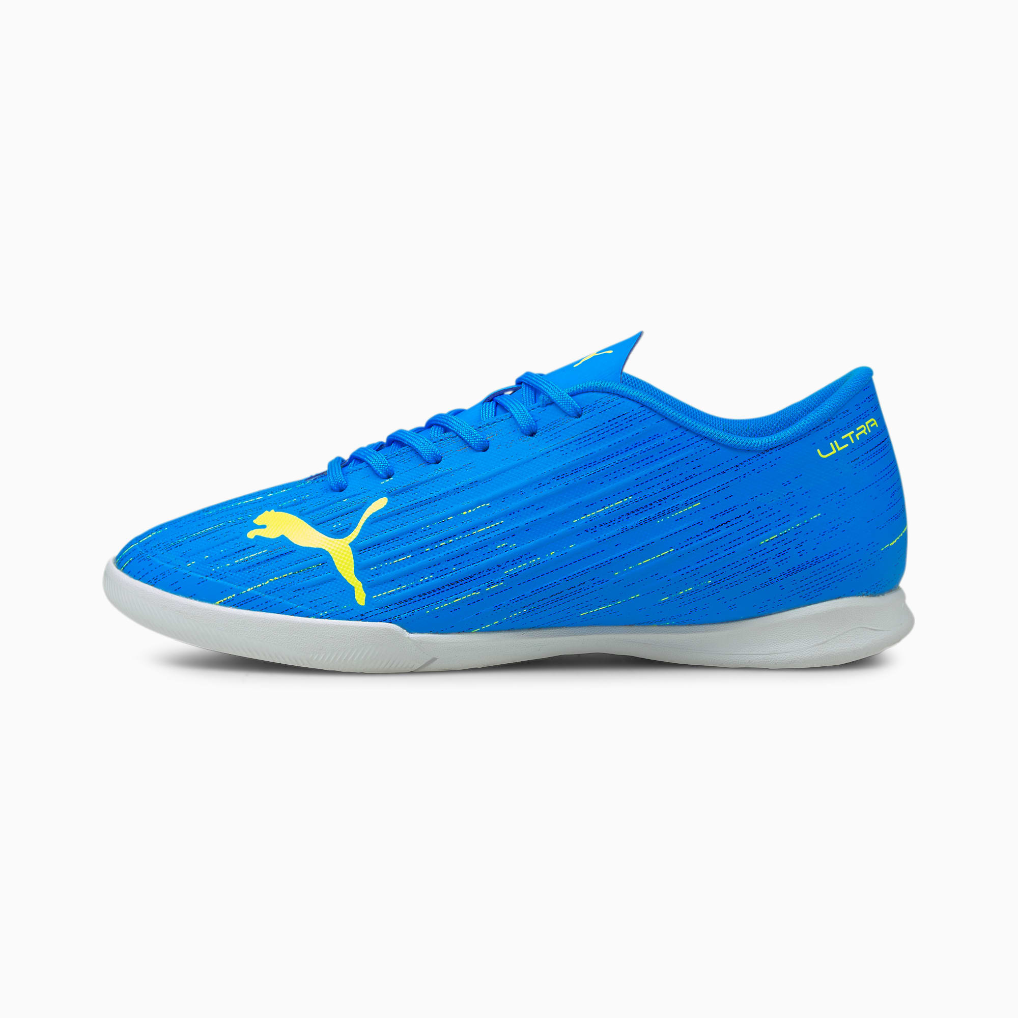 PUMA Chaussures de football ULTRA 4.2 IT homme, Bleu/Jaune, Taille 44.5, Chaussures