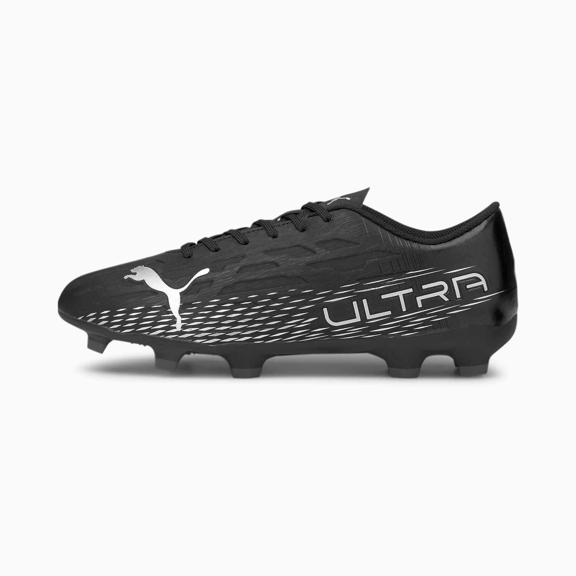 ULTRA 4.3 FG/AG voetbalschoenen heren, Zwart/Grijs/Zilver, Maat 44,5 | PUMA