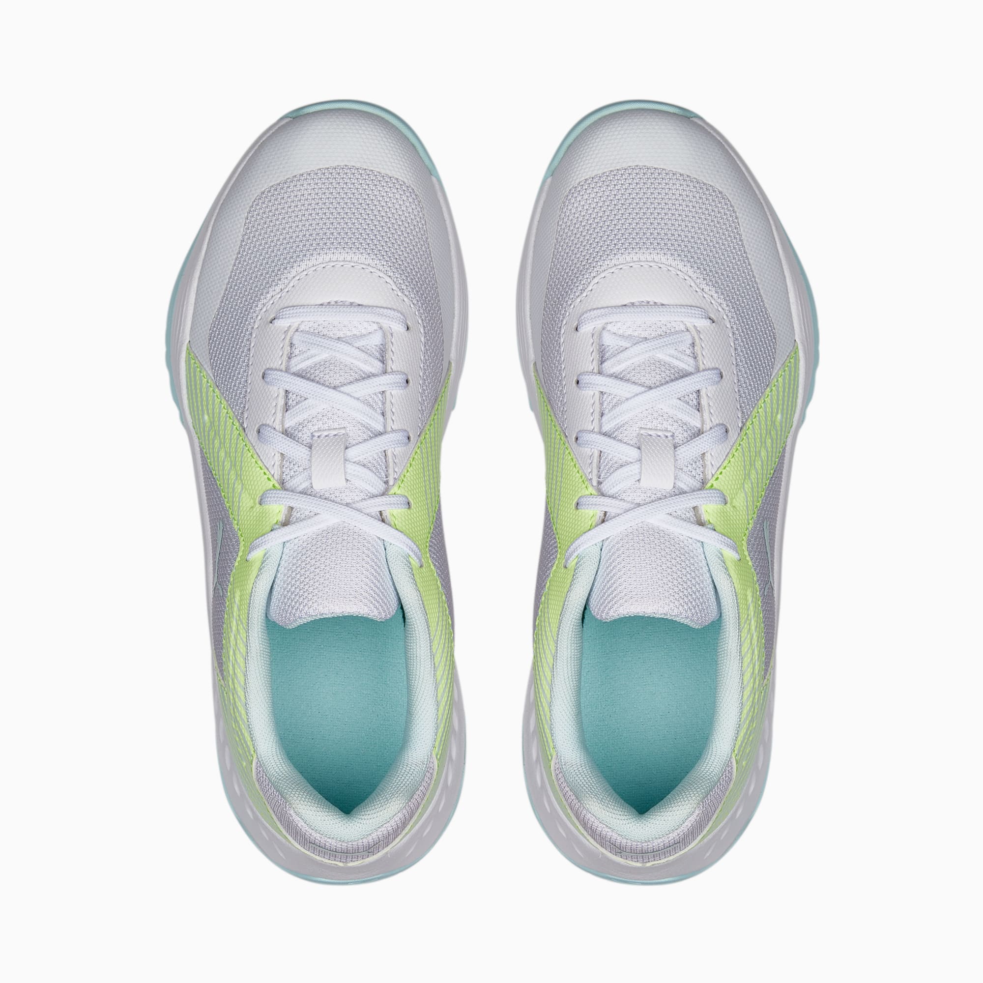PUMA Varion Youth Indoor sportschoenen voor Heren, Wit/Blauw