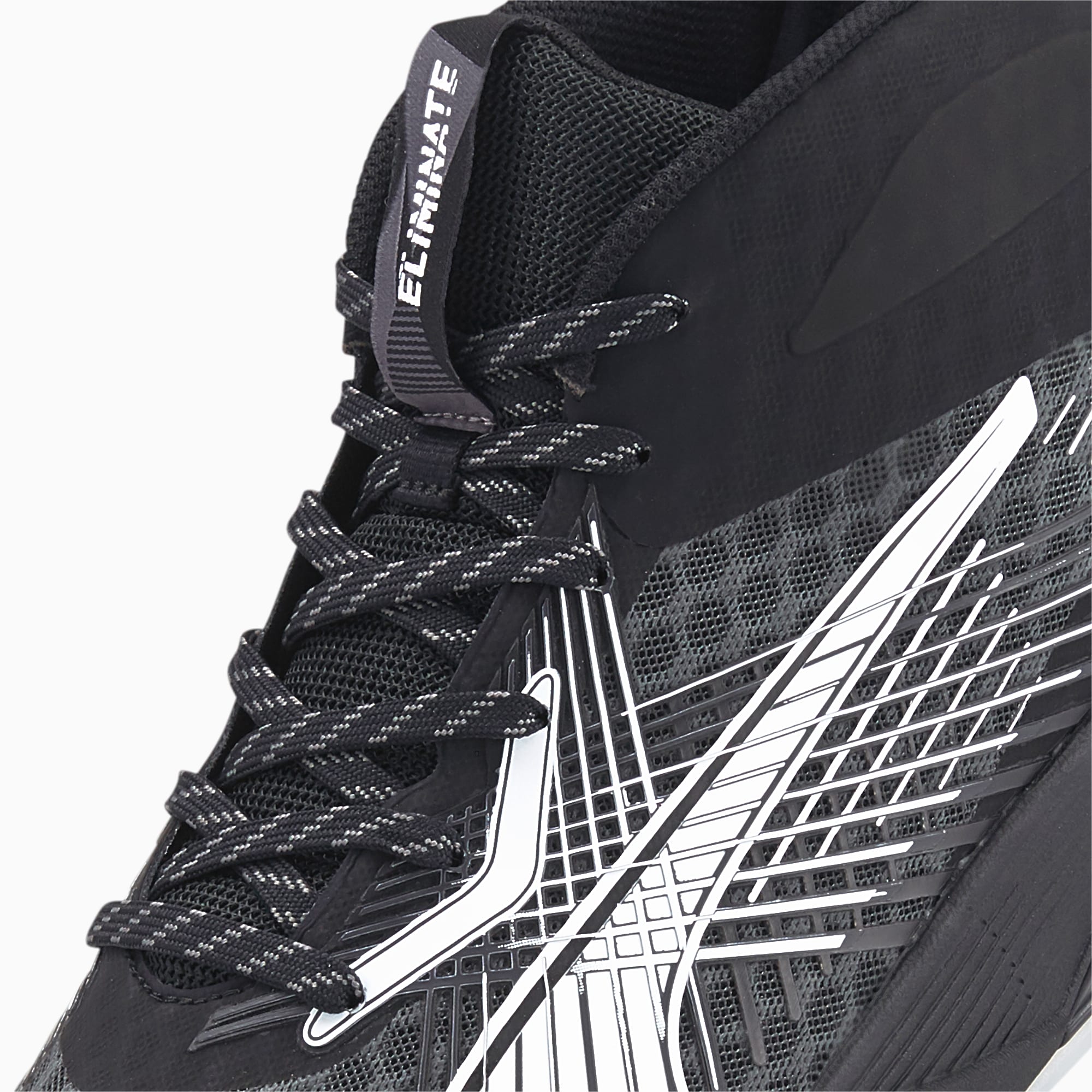 PUMA Eliminate Power Nitro M+ II Indoor sportschoenen, Wit/Zwart/Grijs