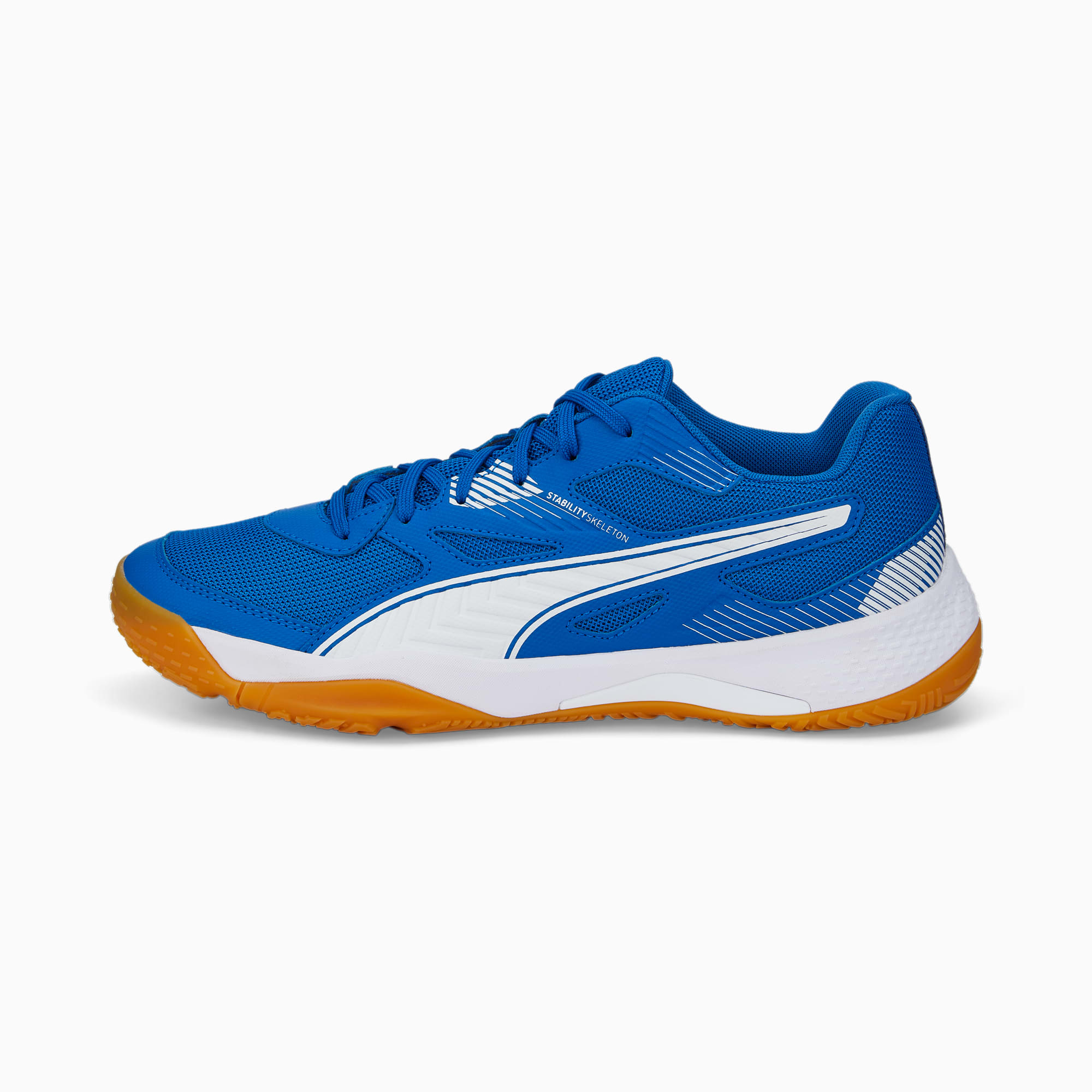 PUMA Solarflash II Indoorsportschoenen, Wit/Blauw