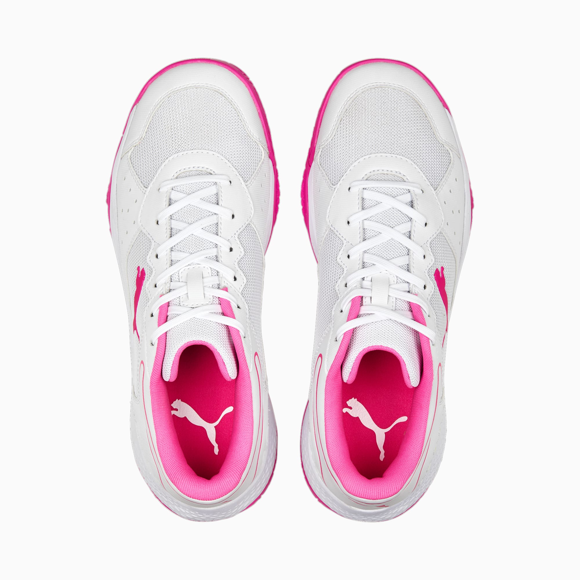 PUMA Solarsmash RCT padelschoenen voor Dames, Wit/Geel