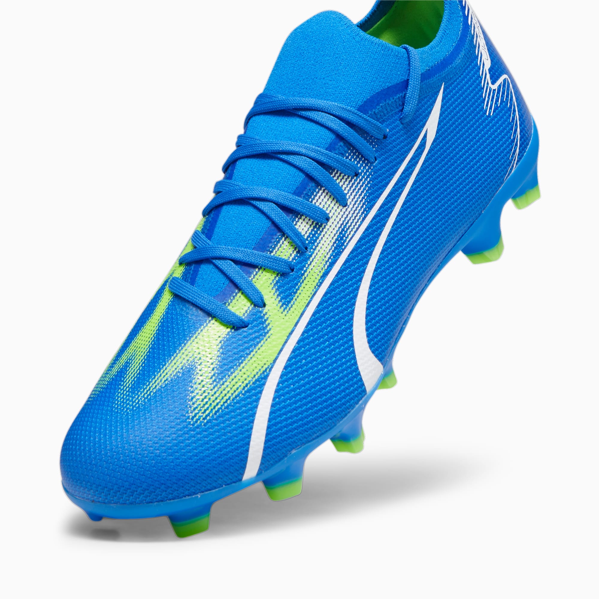 PUMA Ultra Match Gras / Kunstgras Voetbalschoenen (MG) Blauw Wit Felgroen