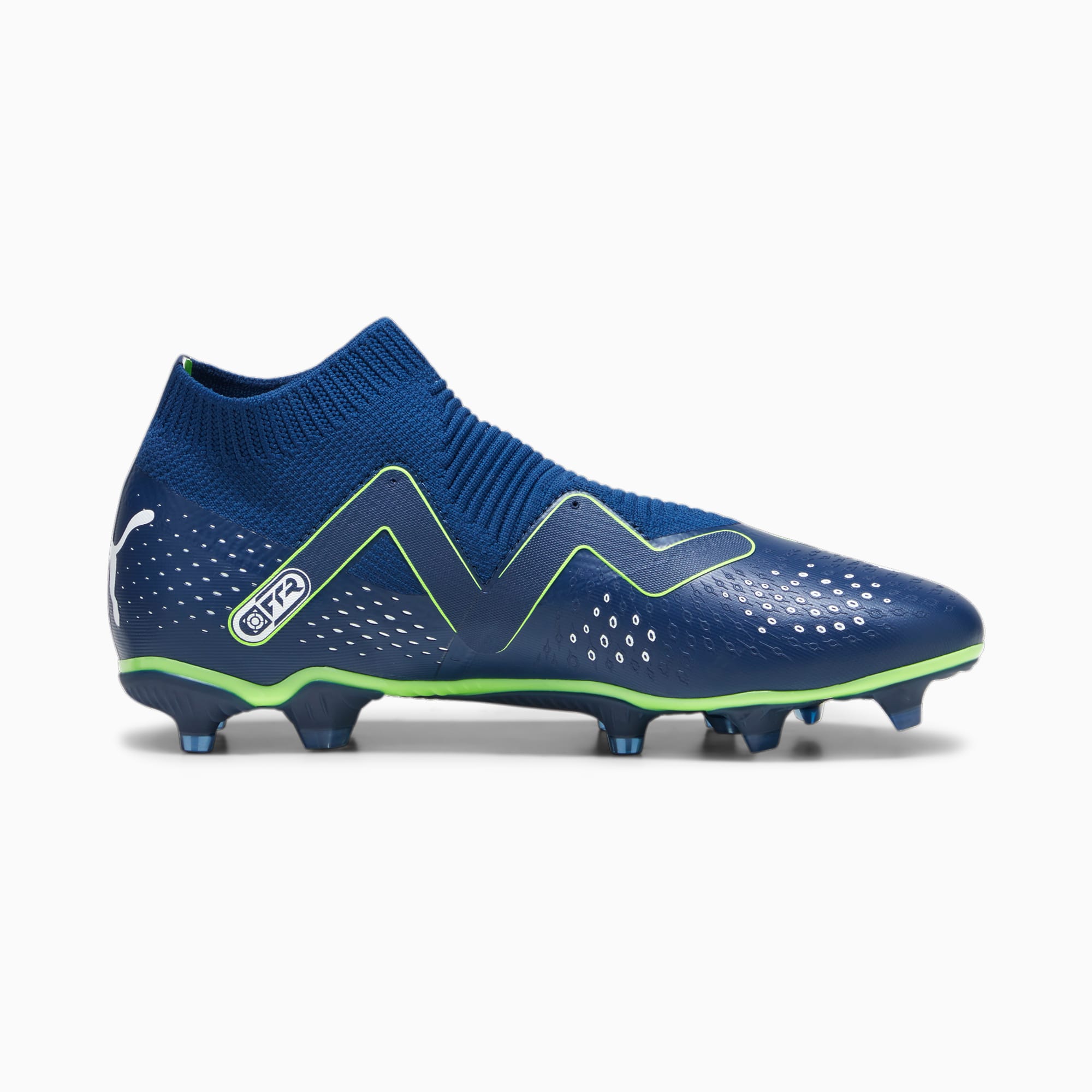 PUMA Chaussures De Football FUTURE MATCH+ LL FG/AG Pour Homme, Bleu/Vert/Blanc