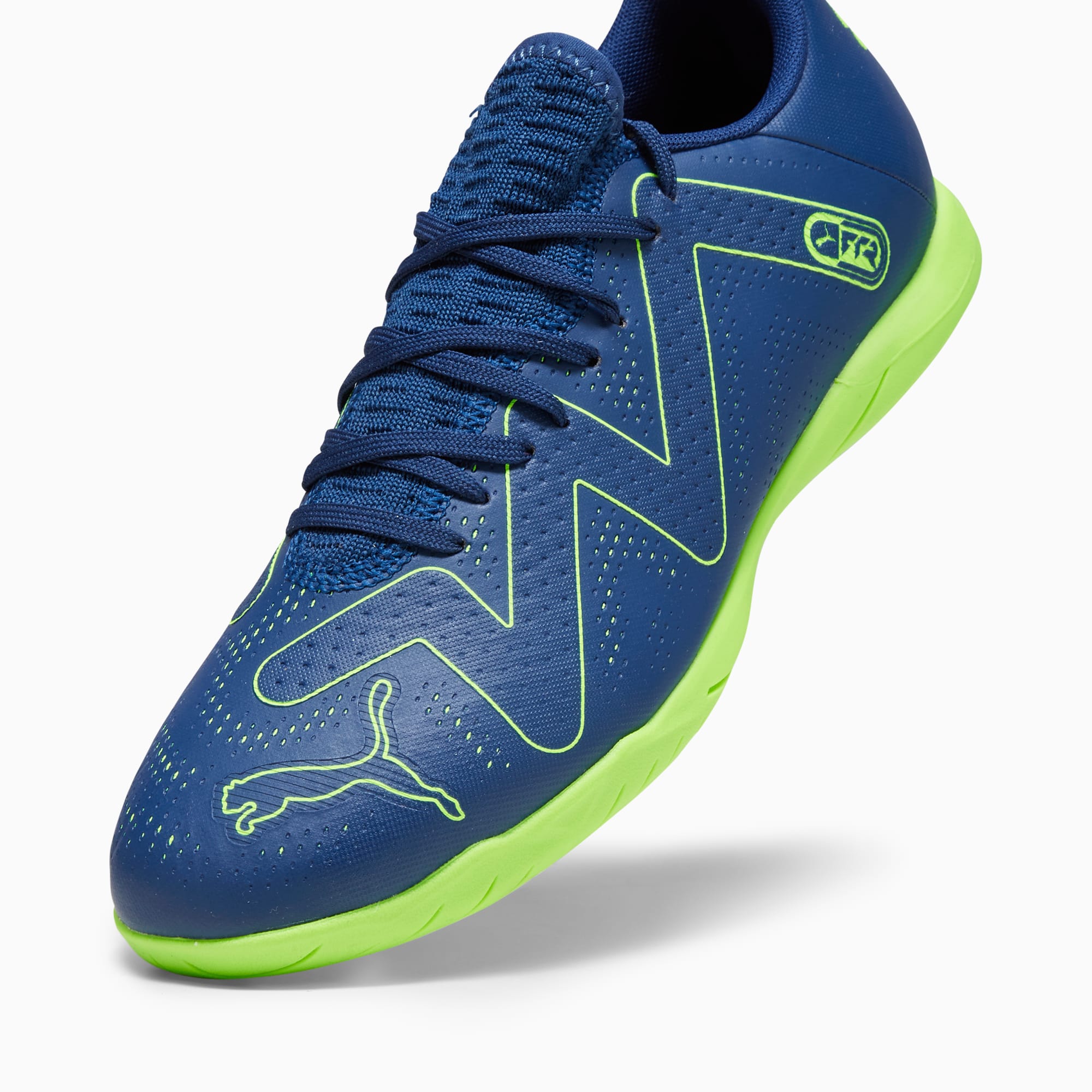 PUMA FUTURE PLAY IT Voetbalschoenen Voor Heren, Blauw/Groen