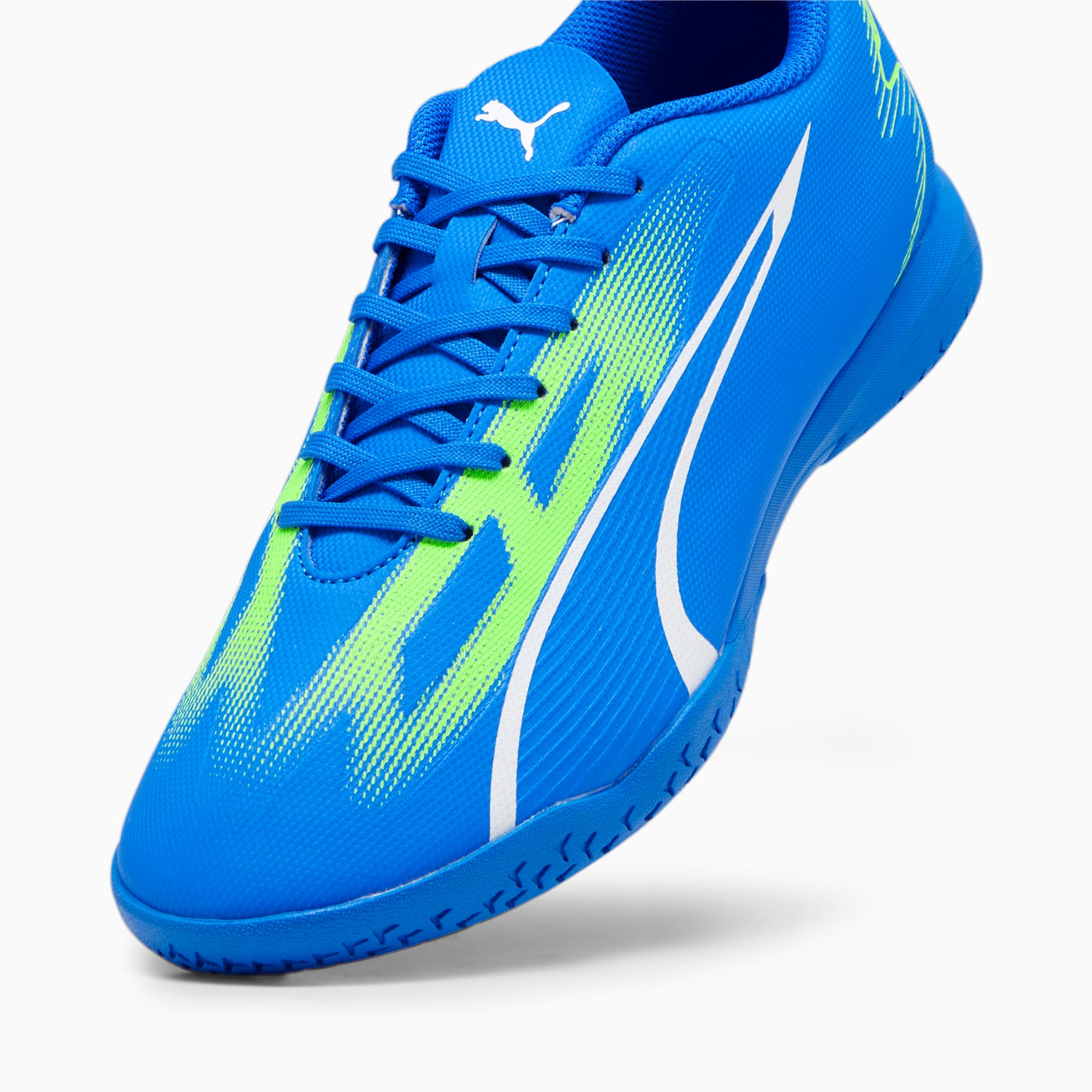 PUMA ULTRA PLAY IT voetbalschoenen voor Heren, Blauw/Groen/Wit