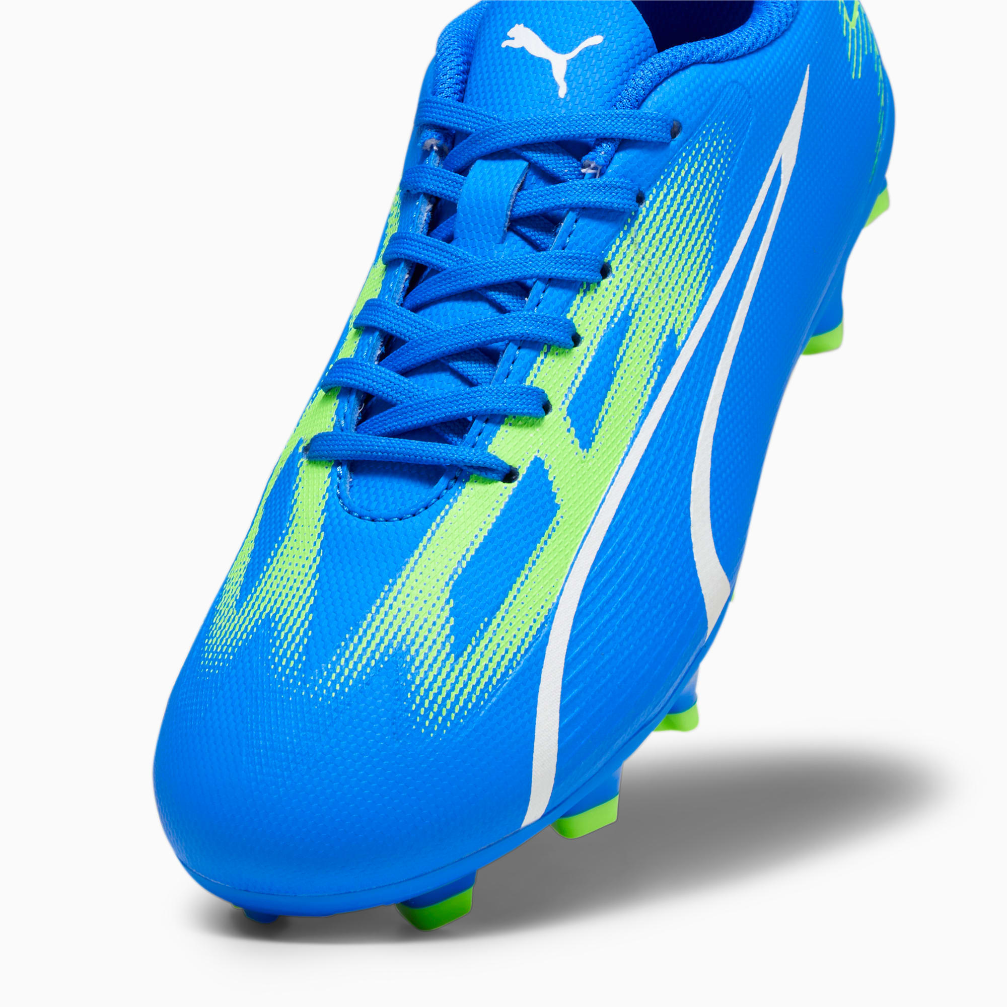 PUMA ULTRA PLAY FG/AG Voetbalschoenen, Blauw/Groen/Wit