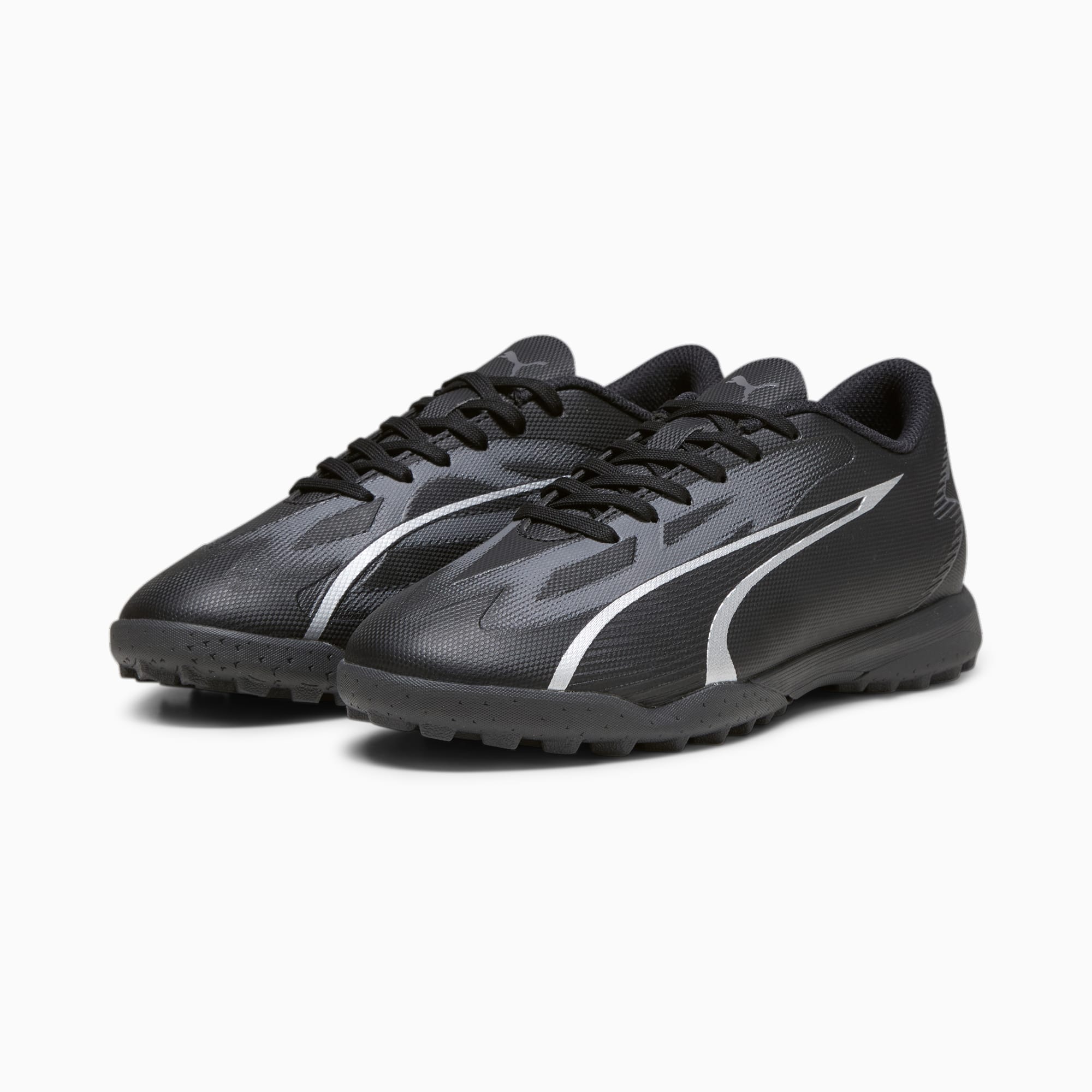 PUMA Ultra Play TT Youth Football Boots, Asphalt Grey, Size 27, Shoes