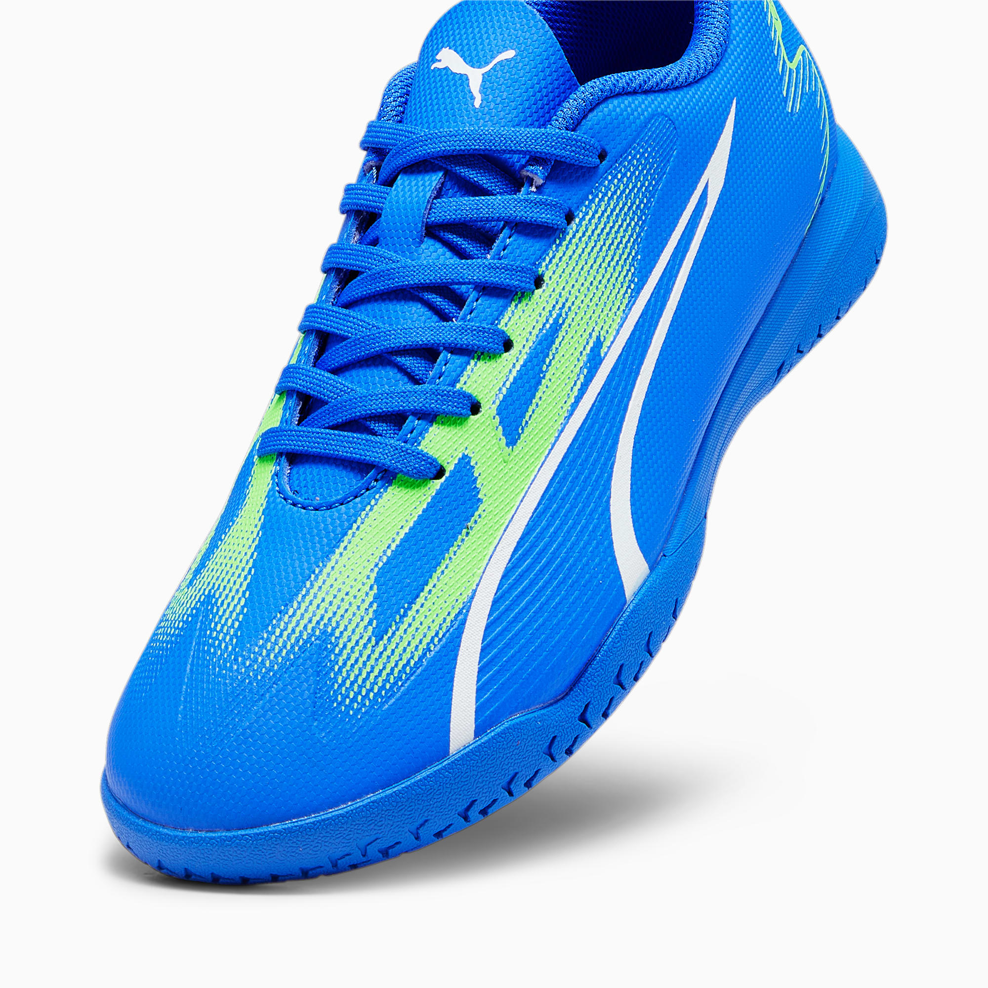 PUMA ULTRA PLAY IT voetbalschoenen voor Heren, Blauw/Groen/Wit