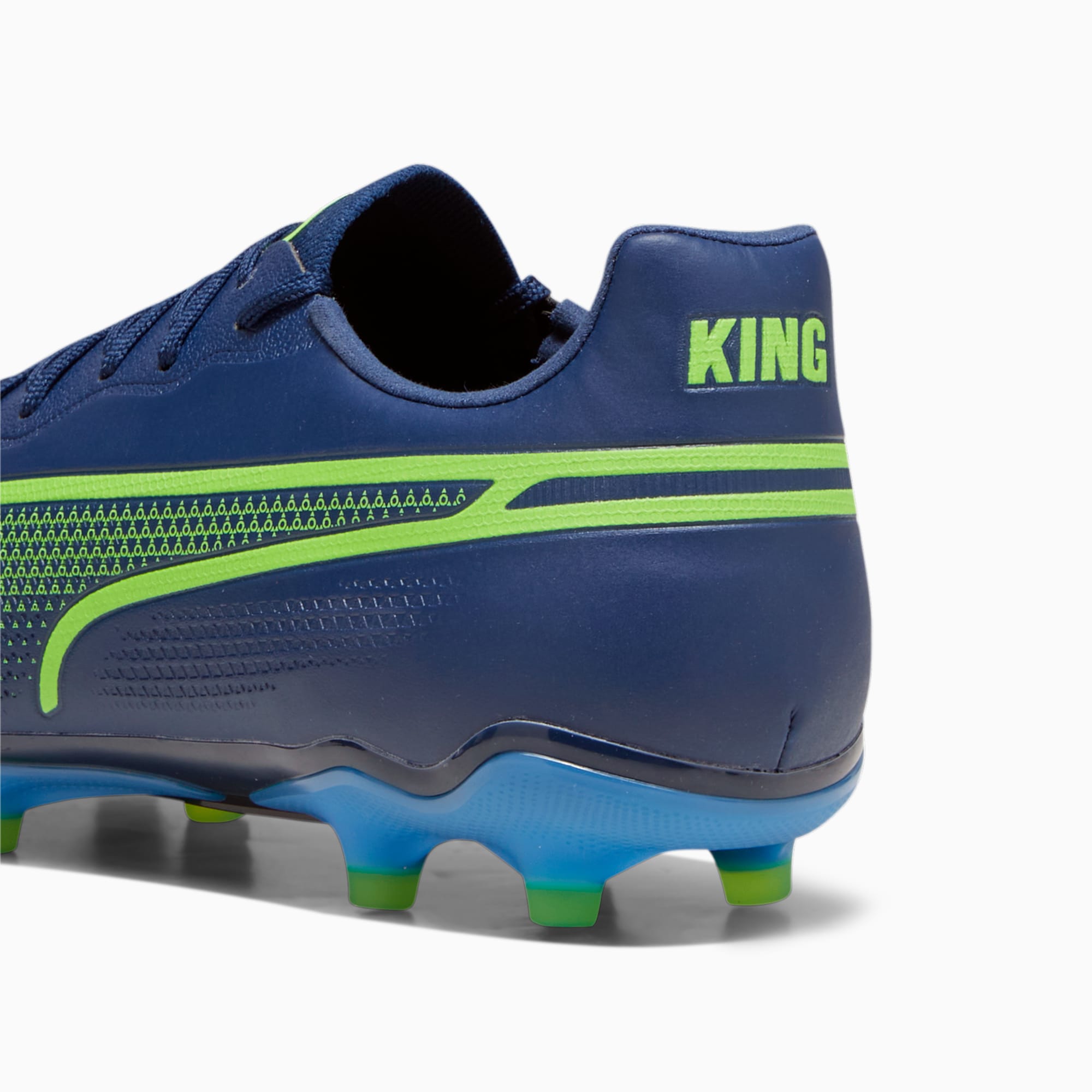 Women's PUMA King Pro FG/AG Football Boots, Persian Blue/Pro Green/Ultra Blue, Size 40, Shoes