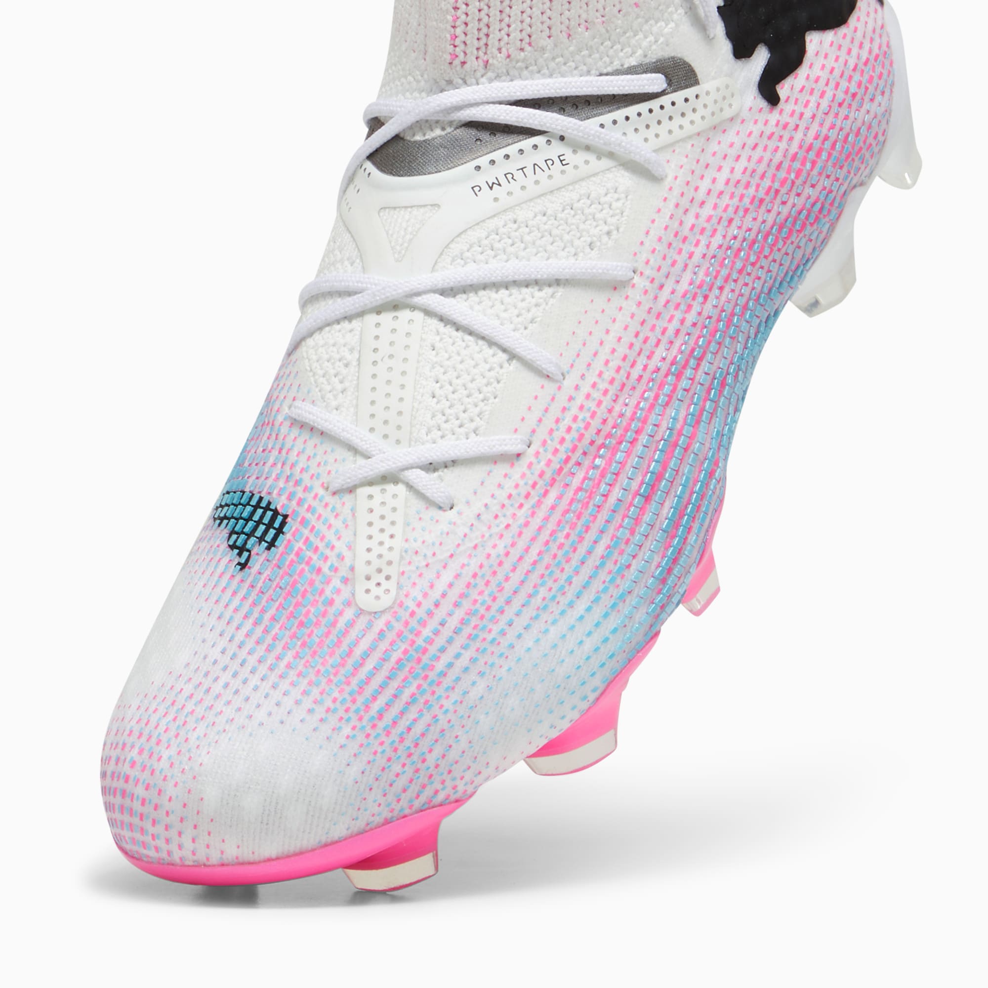 PUMA FUTURE 7 ULTIMATE FG/AG Voetbalschoenen Voor Dames, Wit/Roze/Zwart