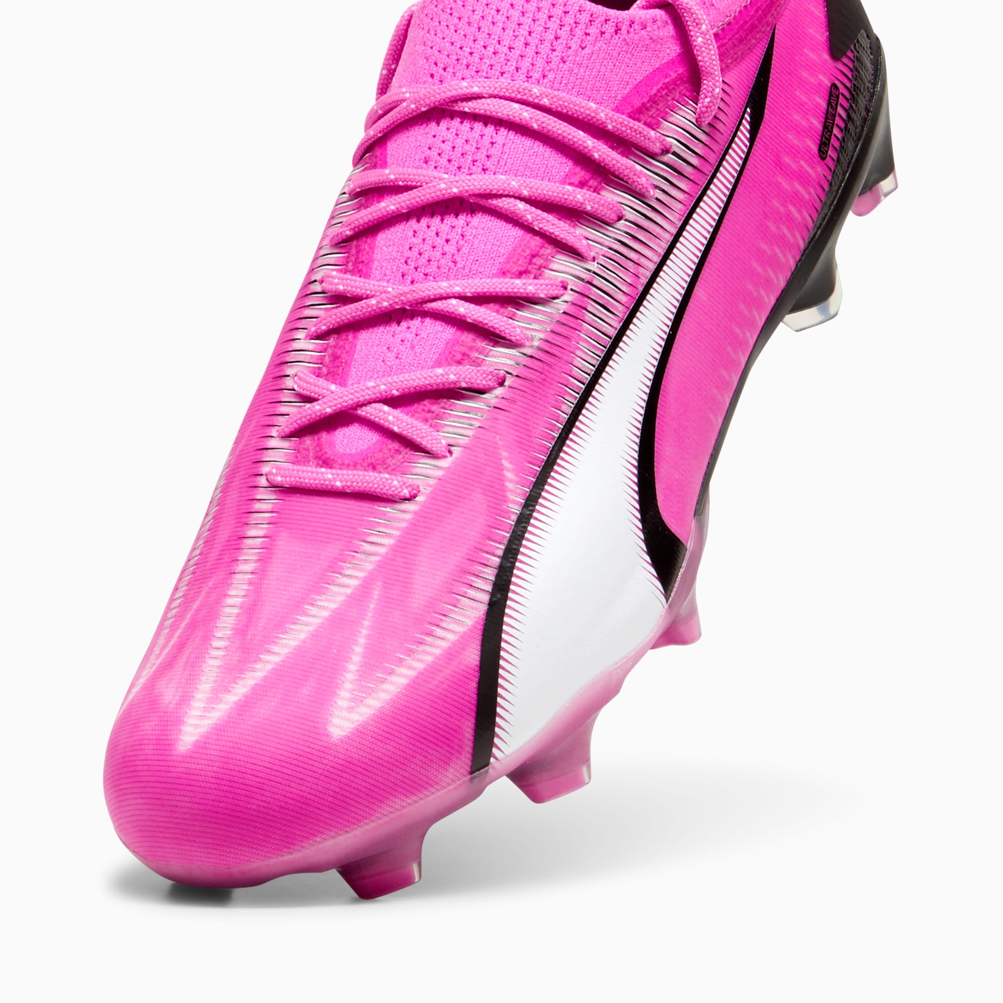 PUMA Ultra Ultimate Gras / Kunstgras Voetbalschoenen (MG) Roze Wit Zwart