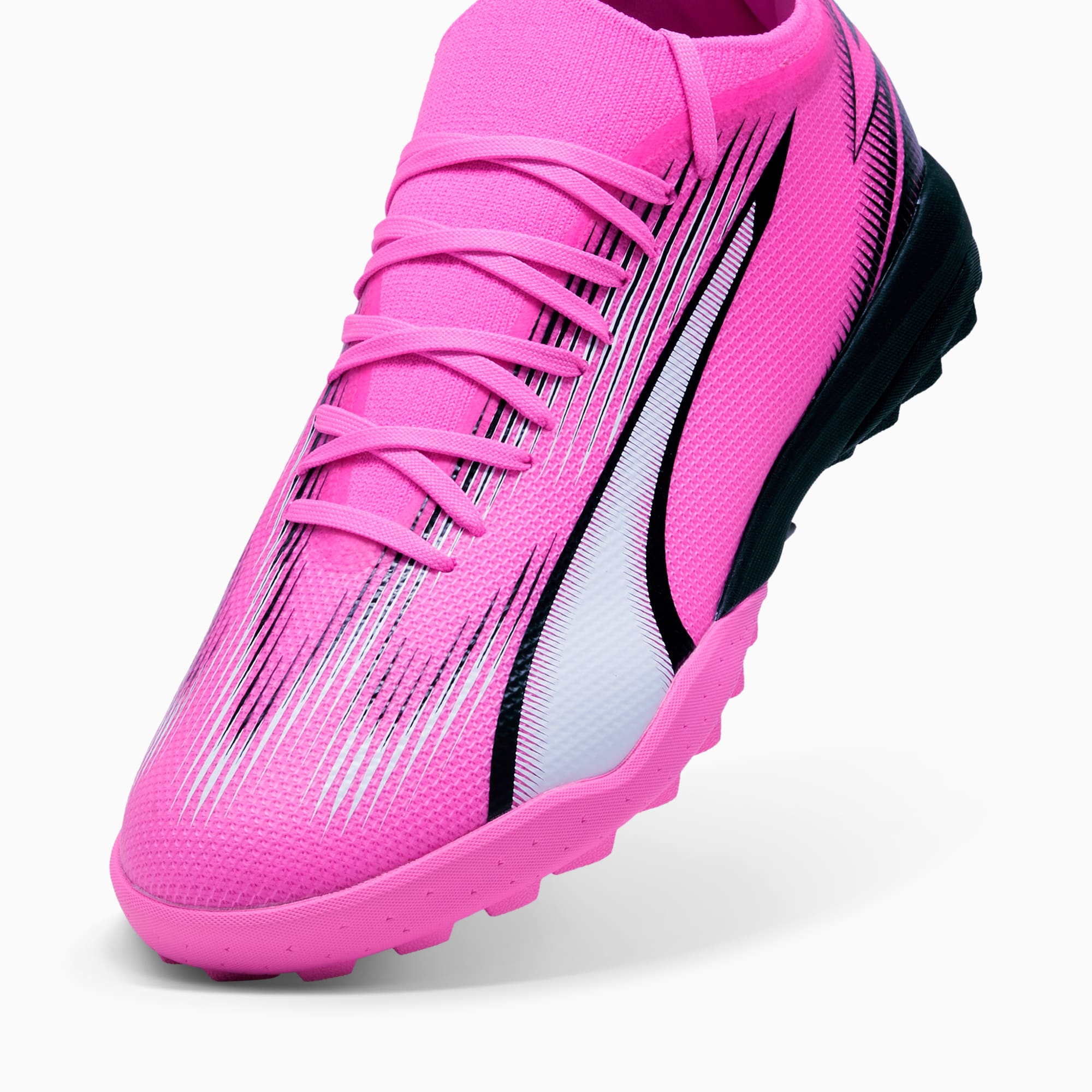 PUMA ULTRA MATCH TT voetbalschoenen, Roze/Zwart/Wit