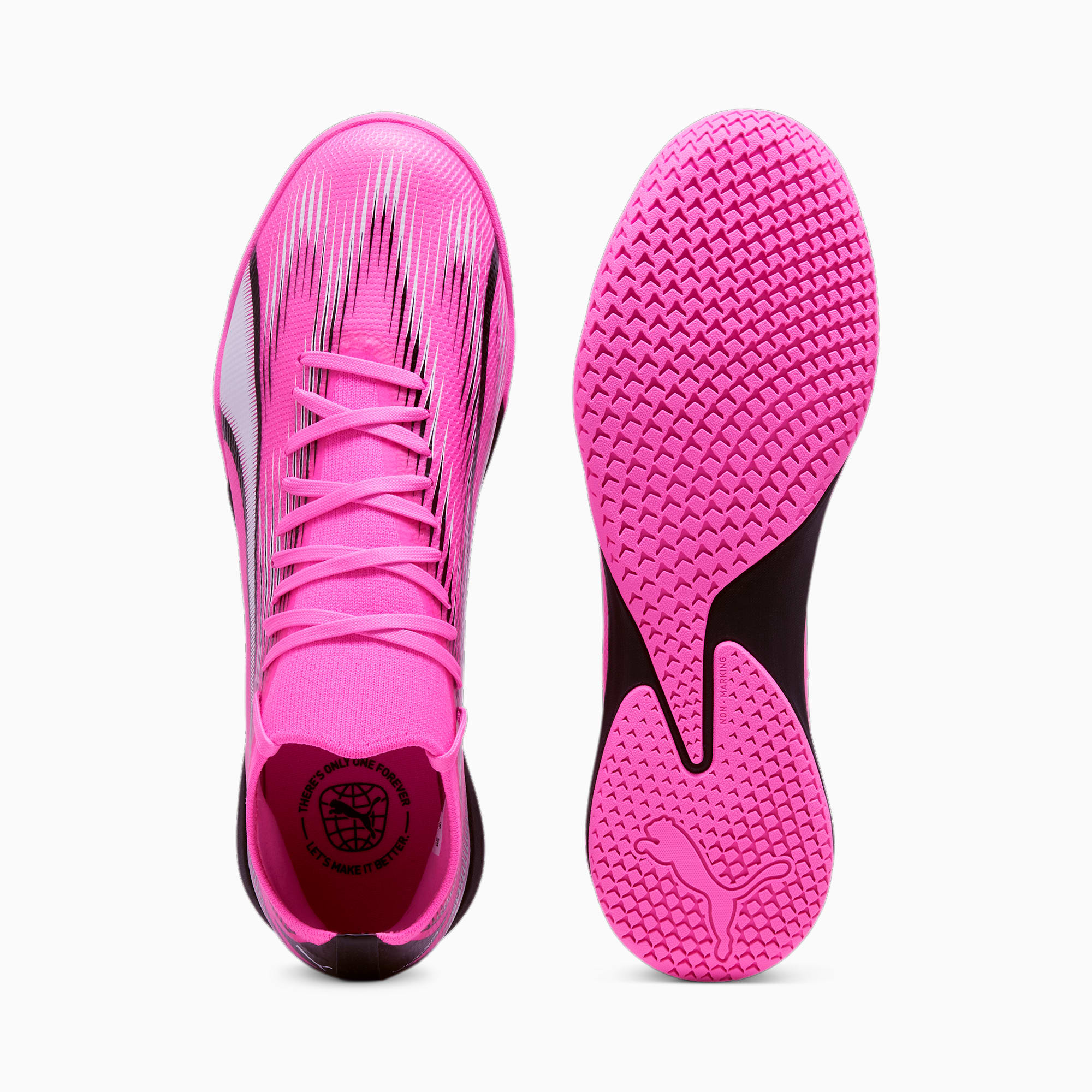 PUMA Chaussures De Futsal ULTRA MATCH Pour Homme, Rose/Noir/Blanc