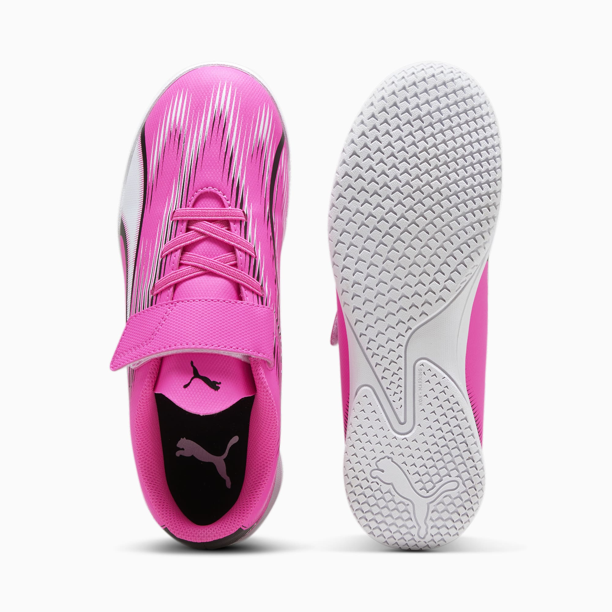 PUMA Ultra Play IT Youth Football Boots, Poison Pink/White/Black