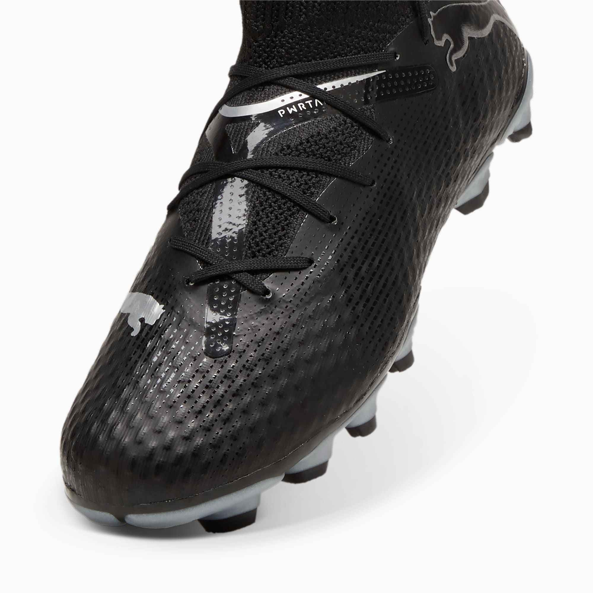 PUMA FUTURE 7 PRO FG/AG voetbalschoenen, Zilver/Zwart