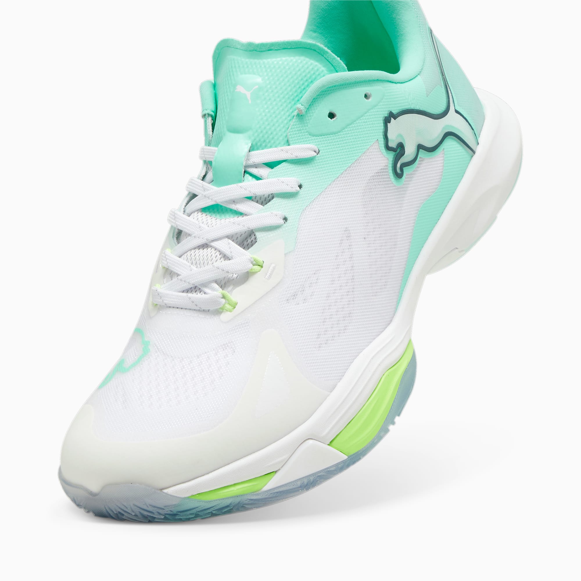 PUMA Vantage NITROâ¢ W+ zaalschoenen voor Dames, Wit