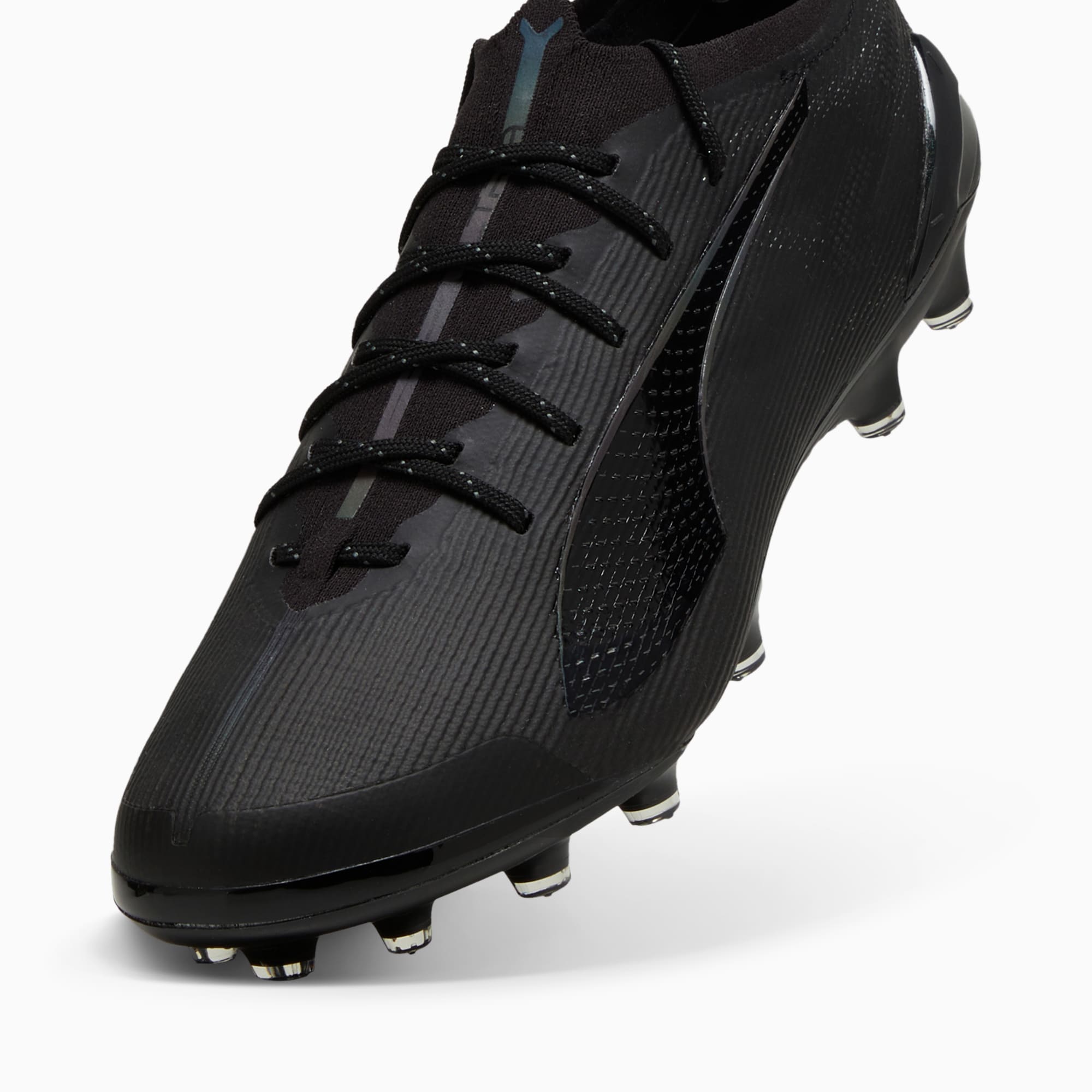 PUMA ULTRA 5 ULTIMATE AG voetbalschoenen, Zilver/Zwart/Grijs
