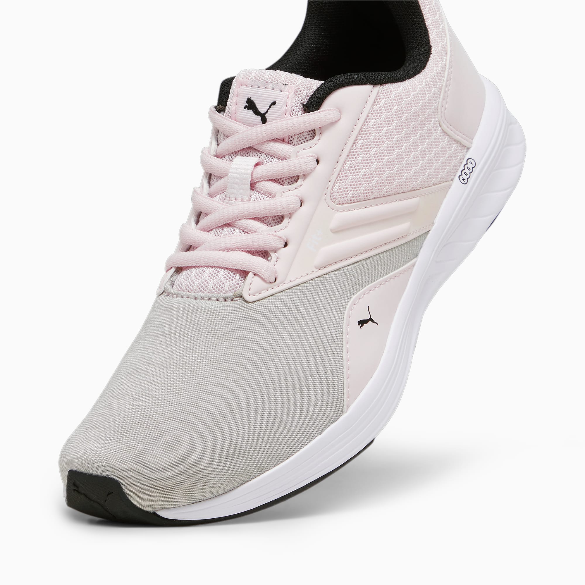PUMA NRGY Comet hardloopschoenen voor Dames, Roze/Zwart/Wit