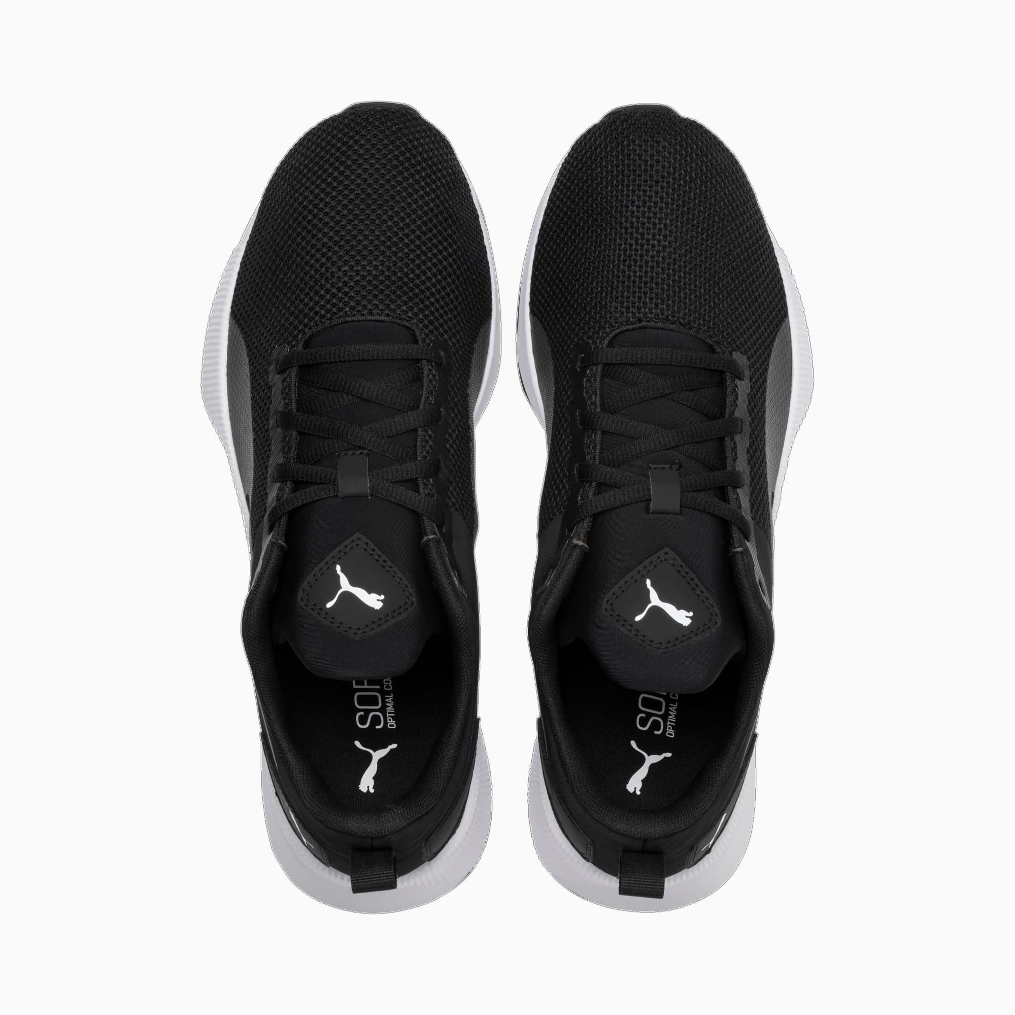 Women's PUMA Flyer Running Shoe Sneakers, Black/White, Size 35,5, Shoes