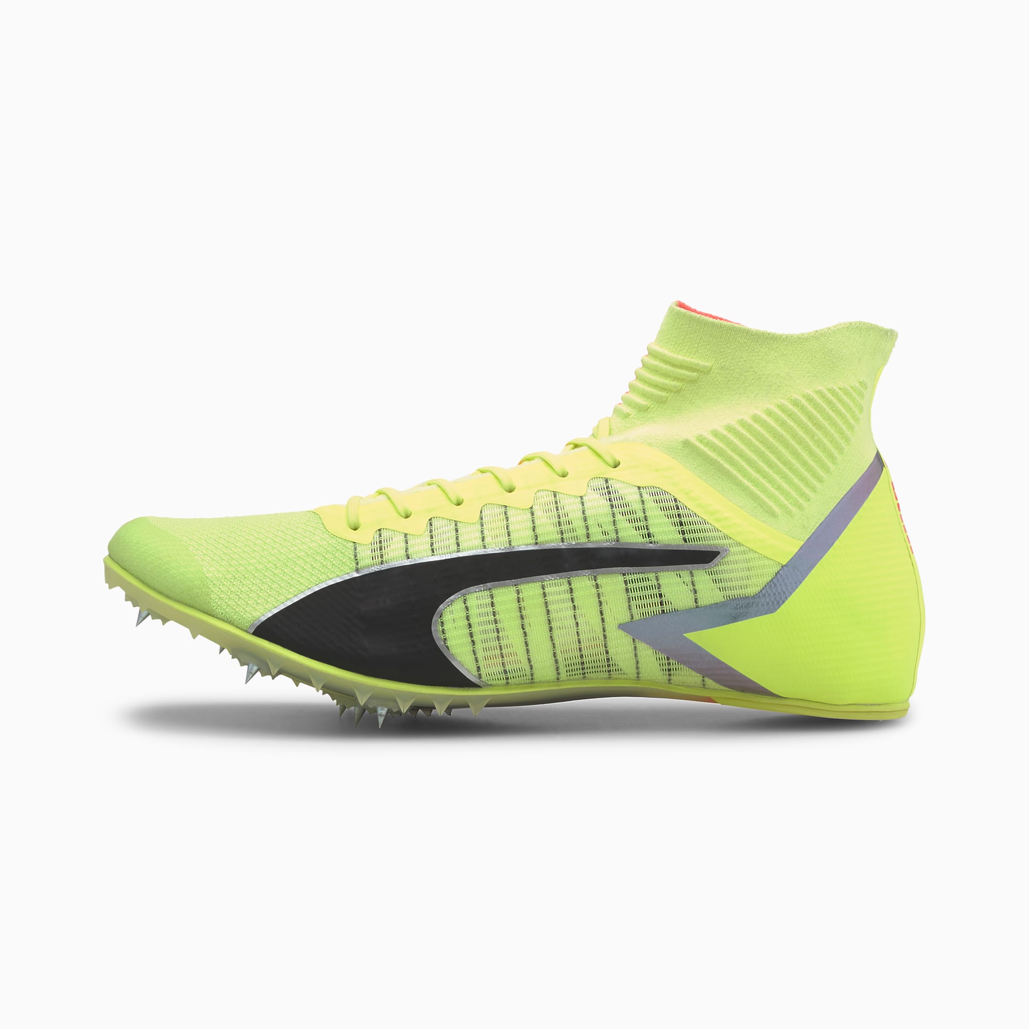 PUMA Chaussure d'athlétisme evoSPEED TOKYO FUTURE Mid, Jaune/Noir, Taille 46, Chaussures