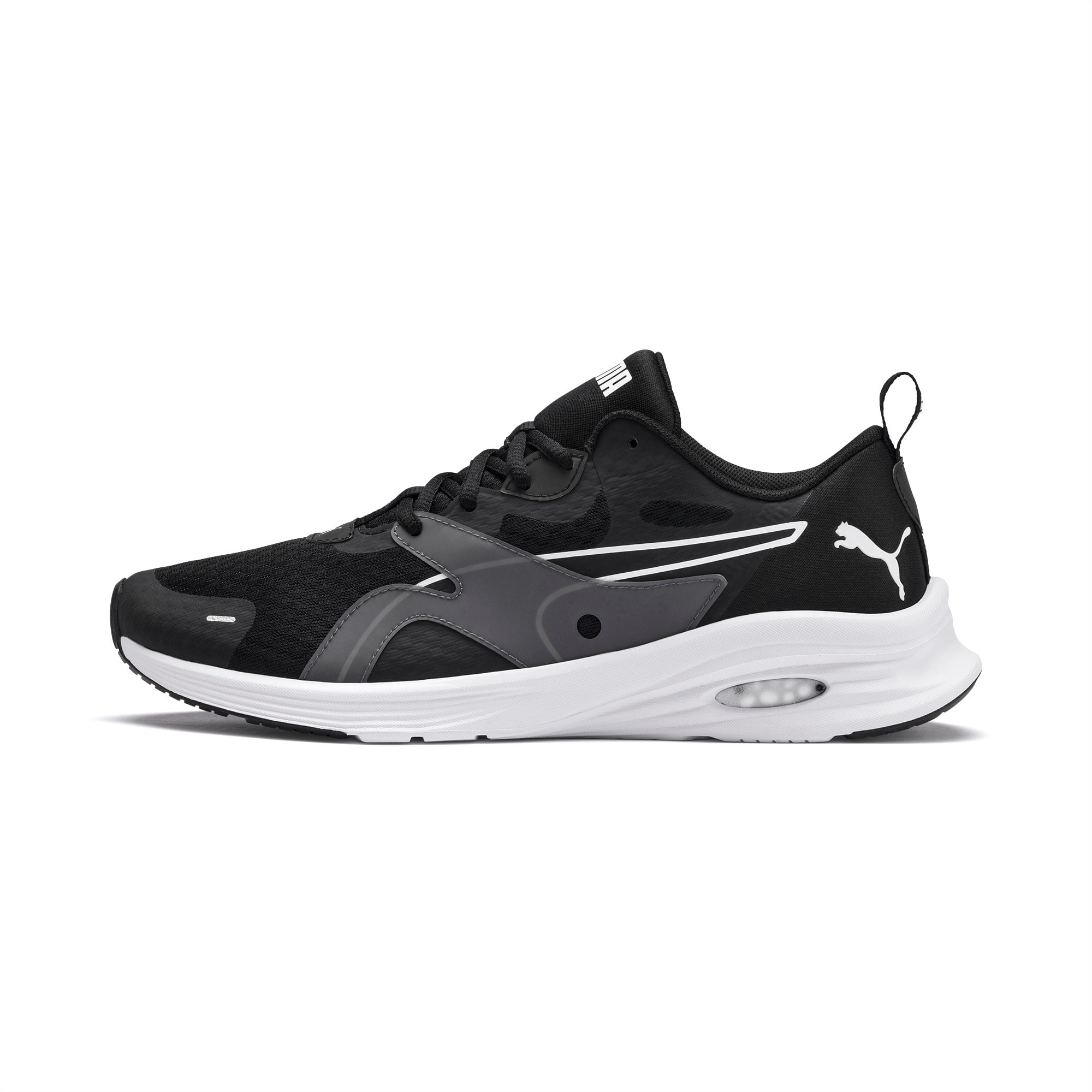 PUMA Chaussure Basket HYBRID Fuego Running pour Homme, Noir/Blanc, Taille 44.5, Chaussures