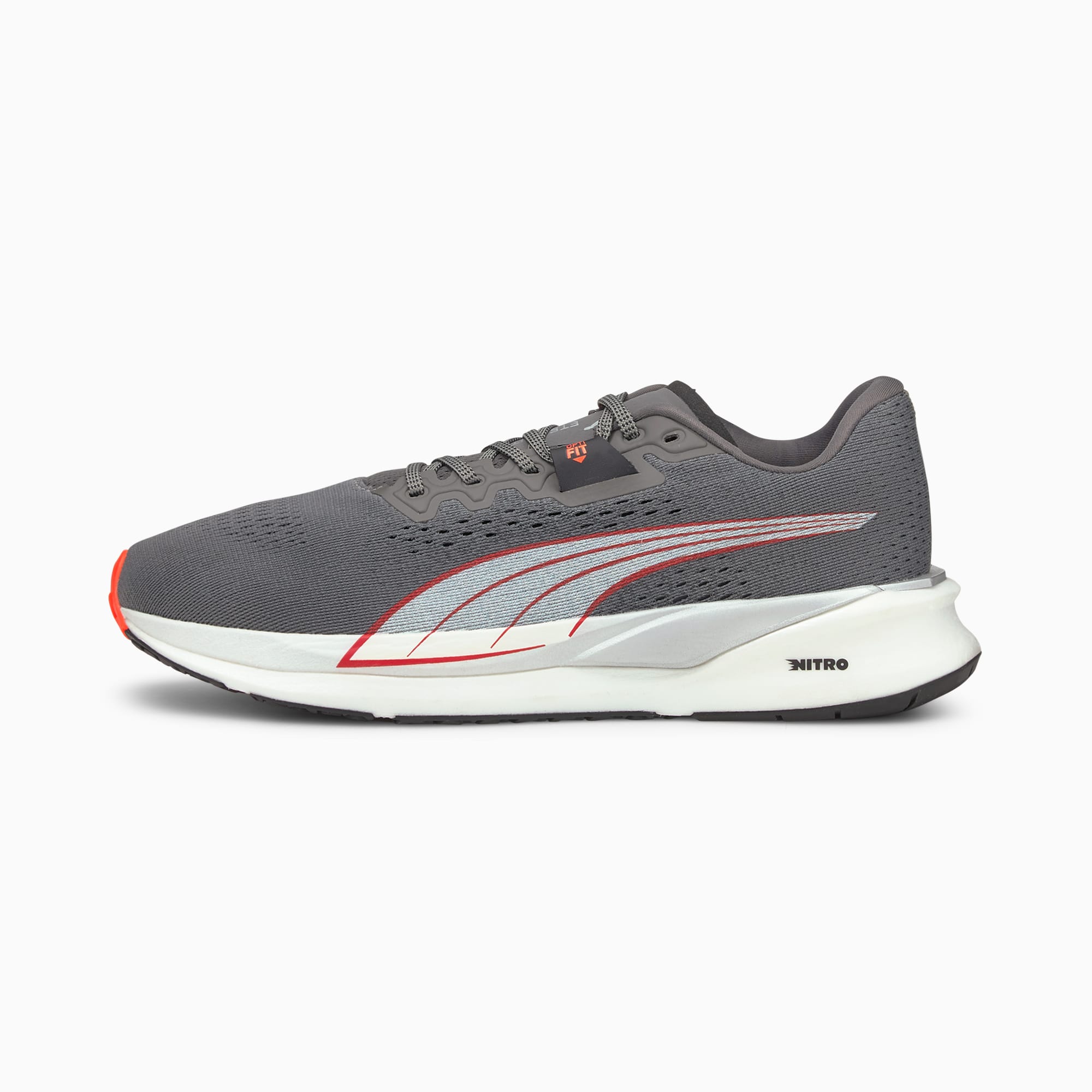 PUMA Chaussures de course Eternity Nitro homme, Gris/Blanc, Taille 40.5, Chaussures