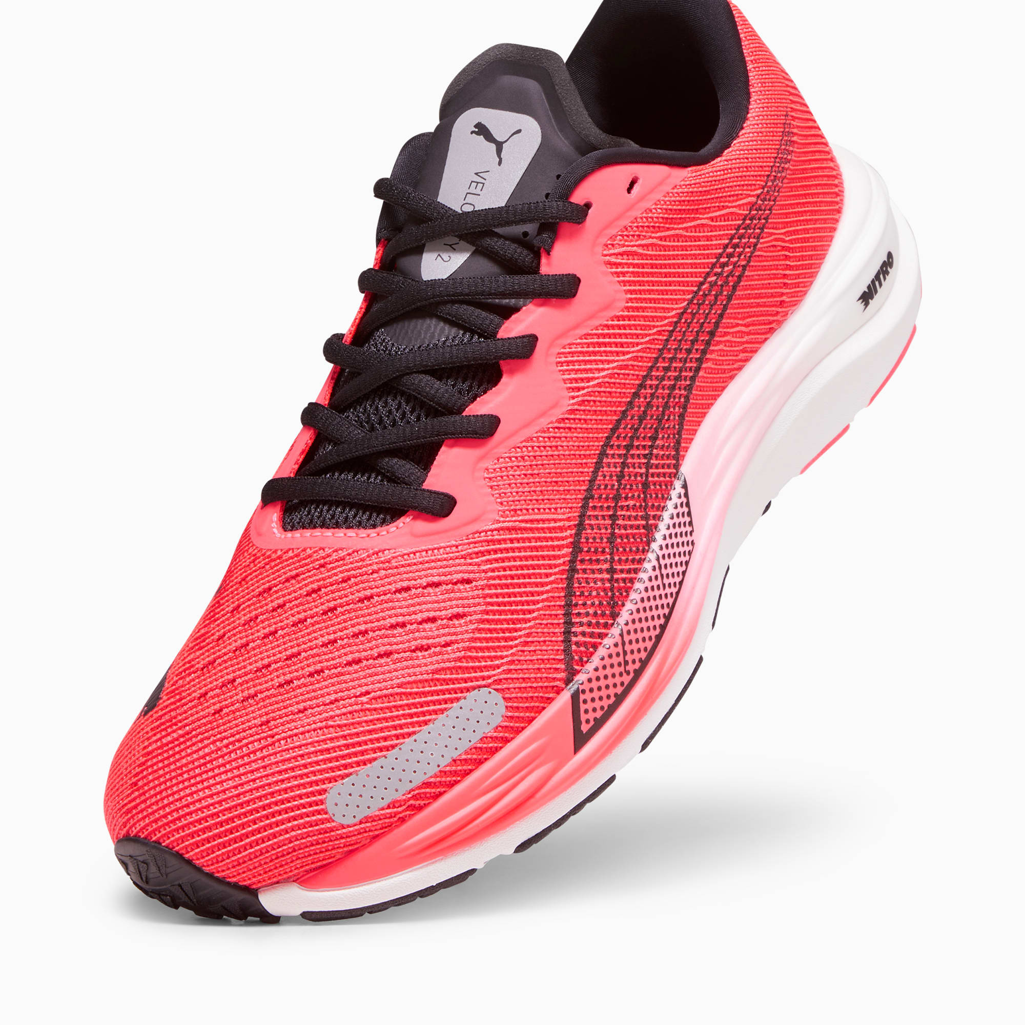 PUMA Velocity NITRO 2 hardloopschoenen voor Dames, Roze/Zwart