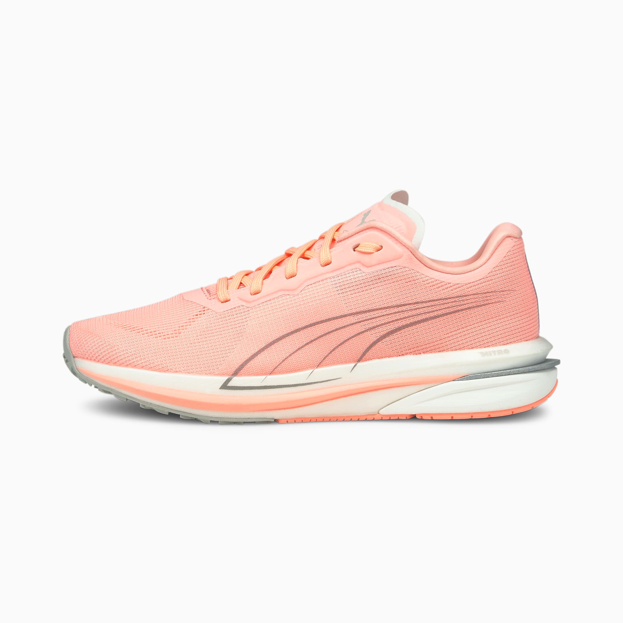 PUMA Chaussures de course Velocity Nitro femme, Rose/Argent, Taille 38, Chaussures