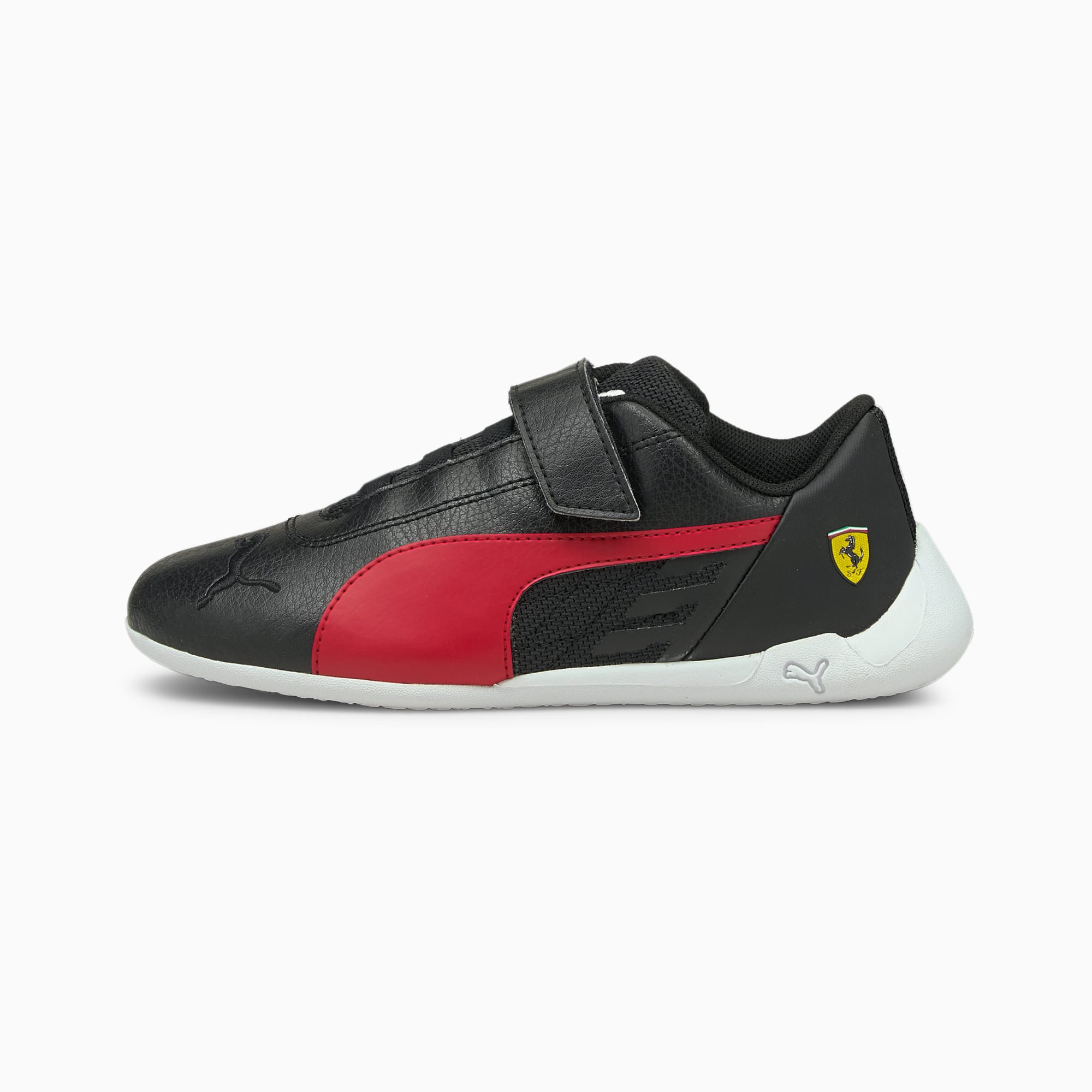 PUMA Chaussure de sport automobile Scuderia Ferrari Race R-Cat Kids pour Enfant, Noir/Rouge/Blanc, T