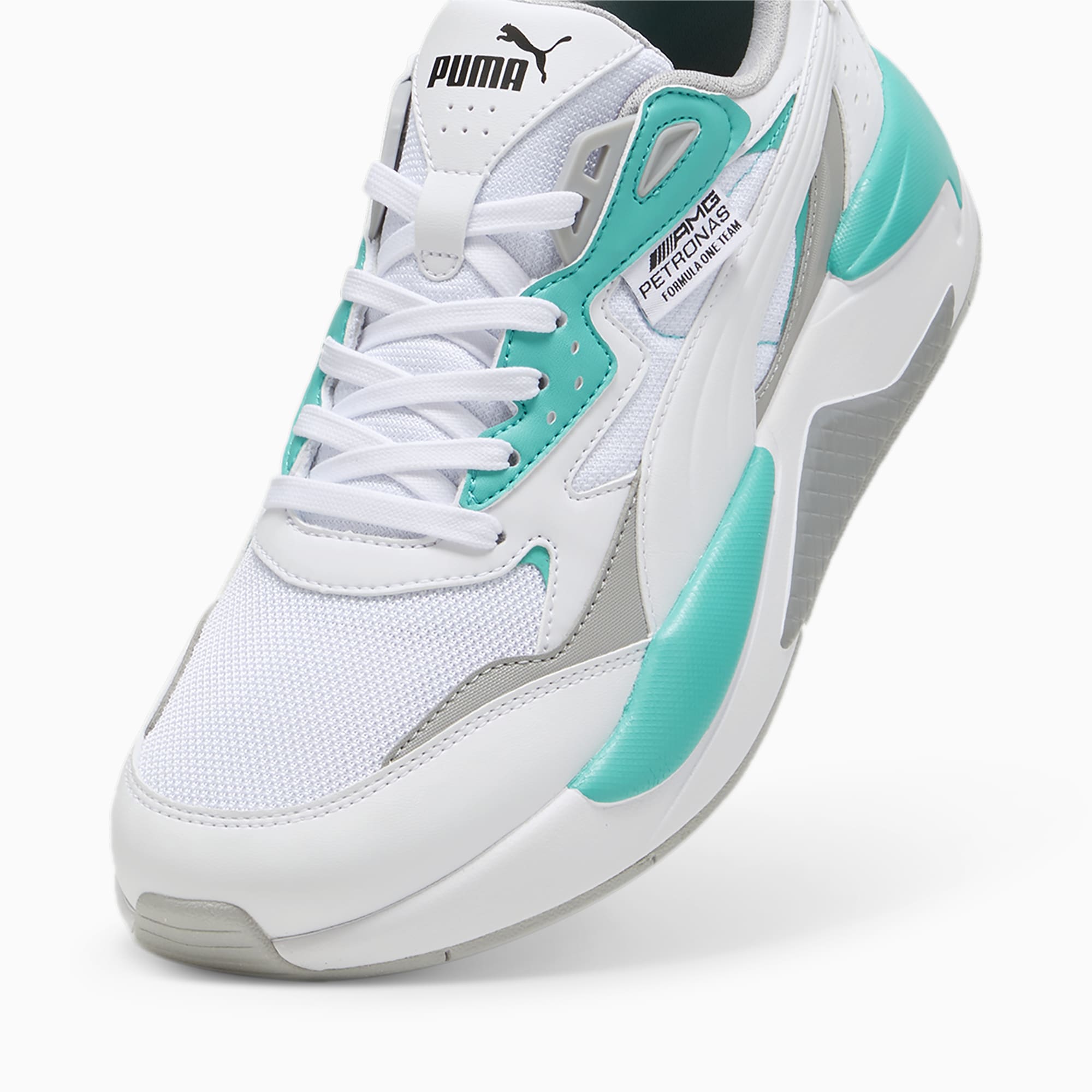 PUMA Mercedes F1 X-Ray Speed motorsportschoenen, Wit/Groen