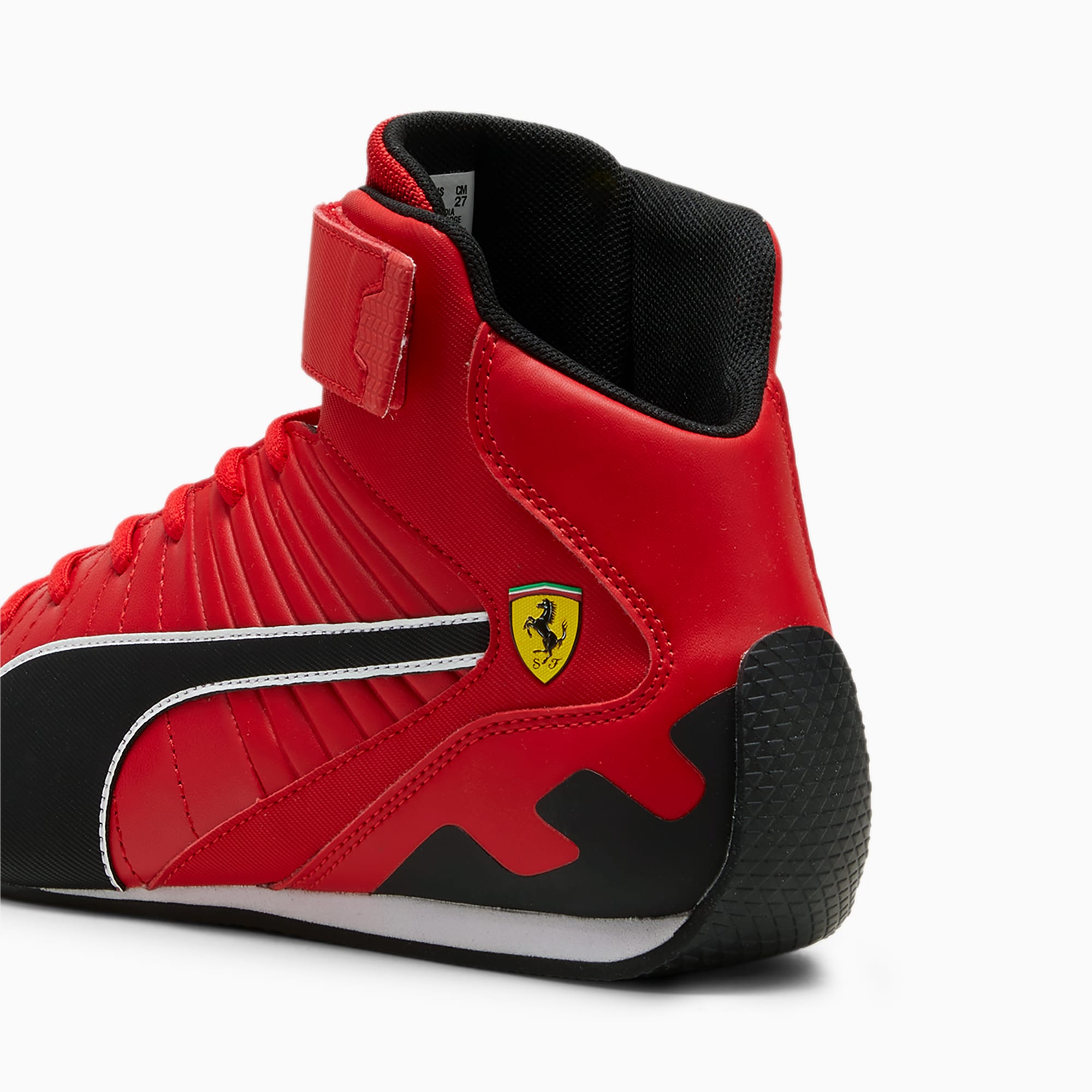 PUMA Scuderia Ferrari Kart Cat RL Mid Motorsport Sneakers Schuhe, Rot/Schwarz, Größe: 39, Schuhe