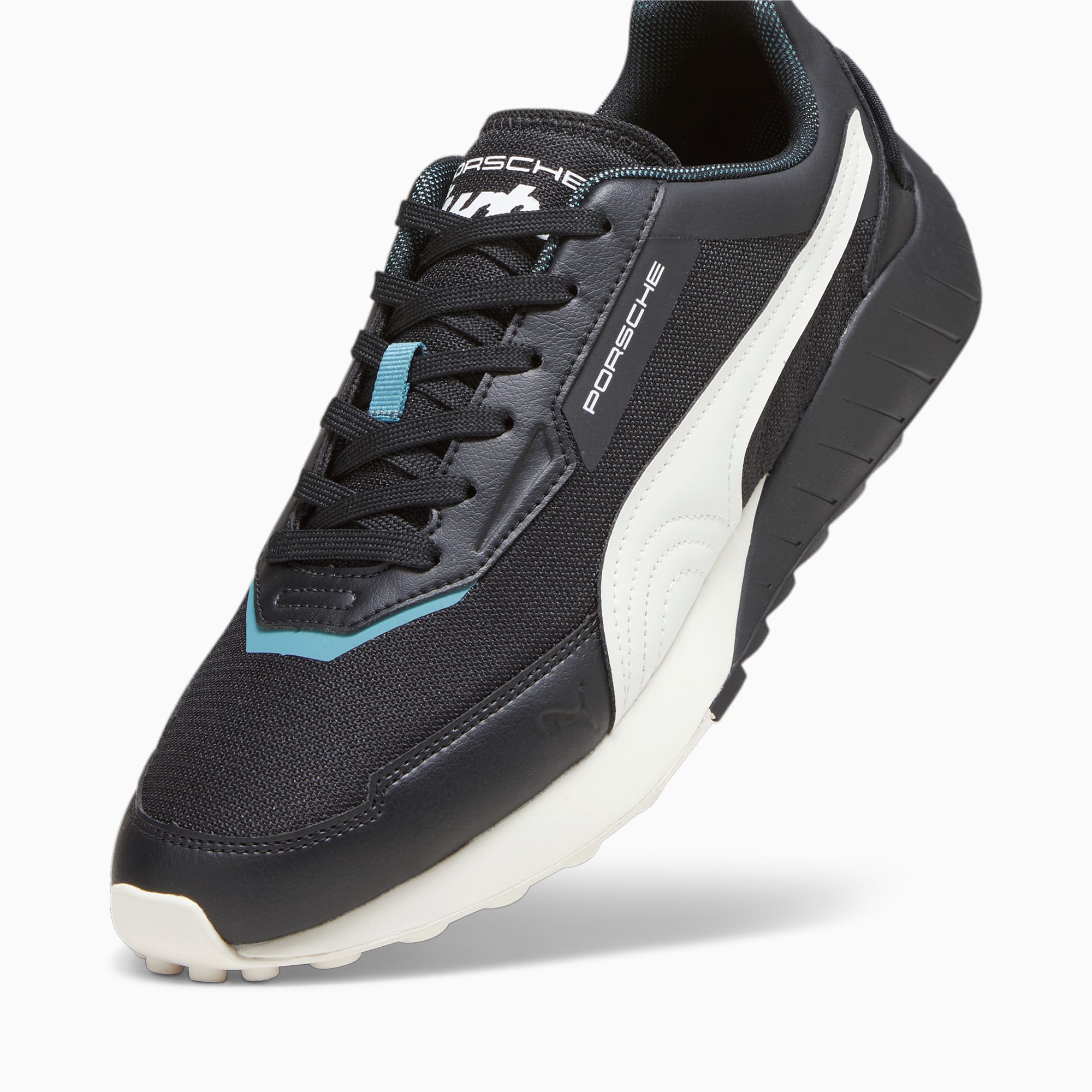 PUMA Porsche Legacy SPEEDFUSION Raceschoenen Voor Dames, Wit/Zwart