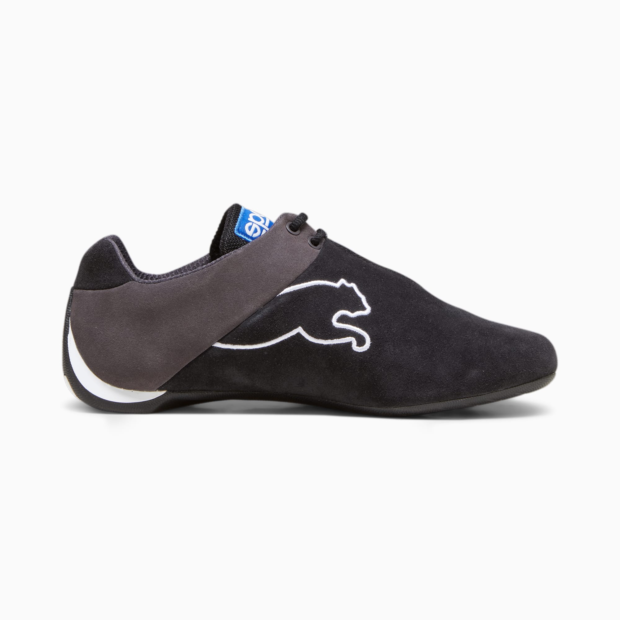Men's PUMA X Sparco Future Cat OG Driving Shoe Sneakers, Black/White/Dark Coal, Size 35,5, Shoes