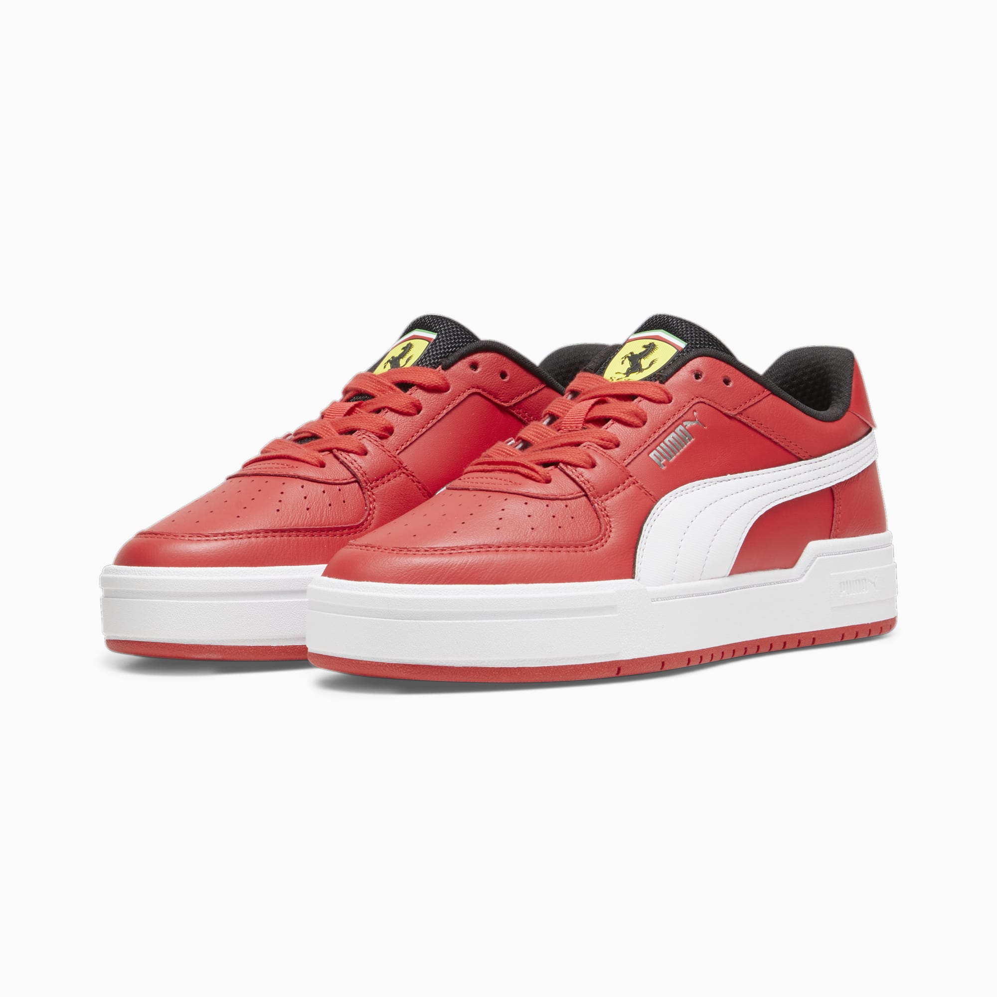 PUMA Scuderia Ferrari CA Pro Sneakers Schuhe, Rot/Weiß, Größe: 41, Schuhe