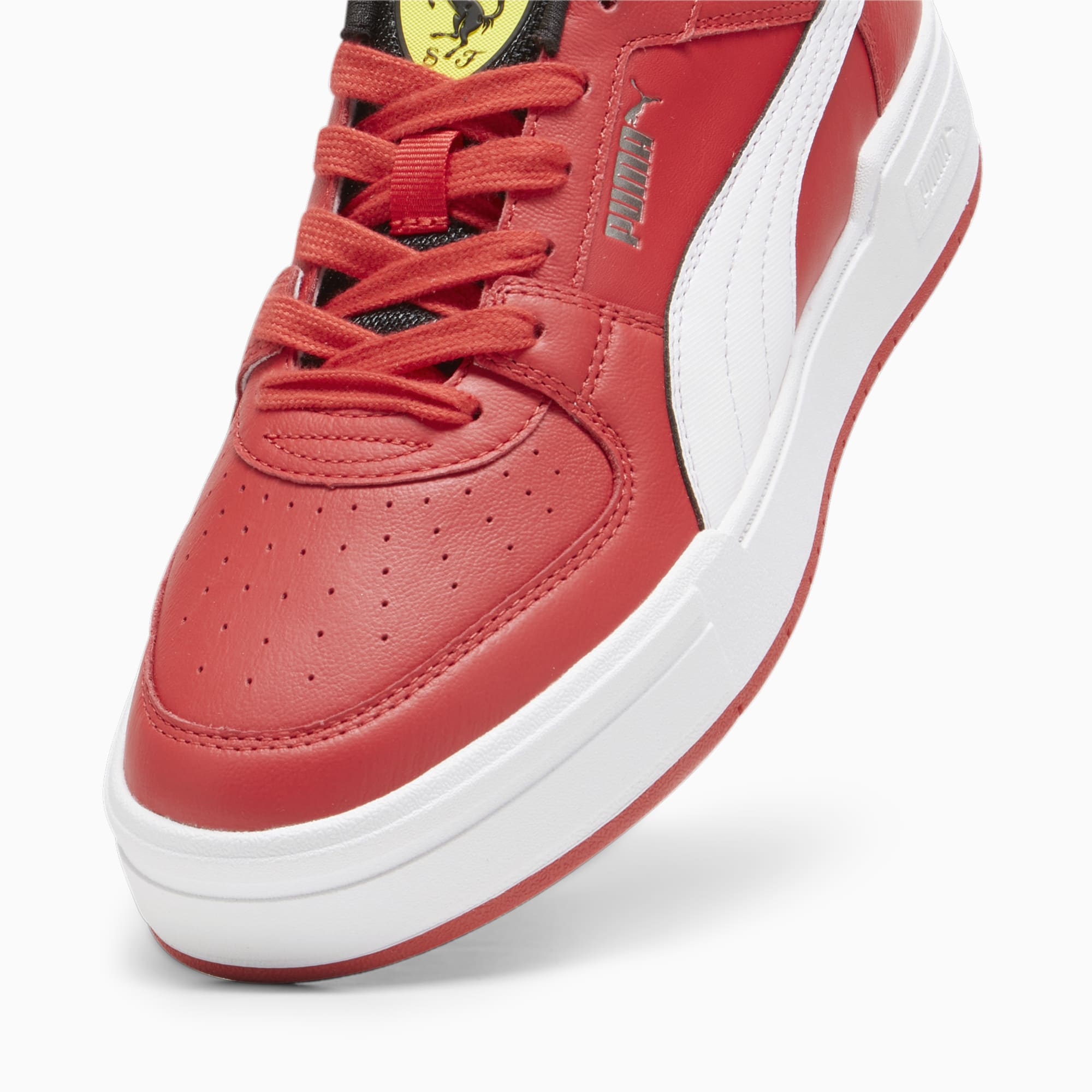 PUMA Scuderia Ferrari CA Pro Sneakers Schuhe, Rot/Weiß, Größe: 41, Schuhe