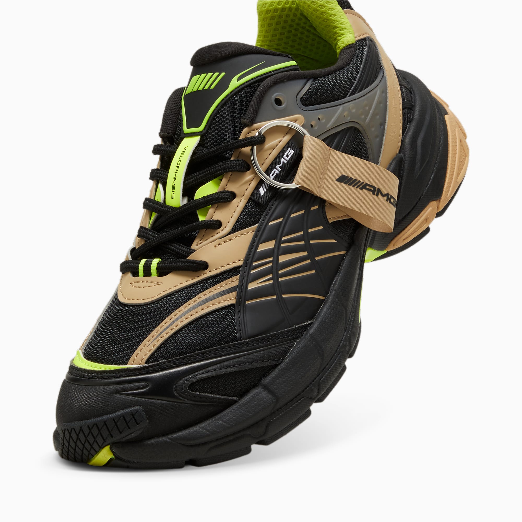 PUMA AMG Velophasis sneakers, Zwart/Groen