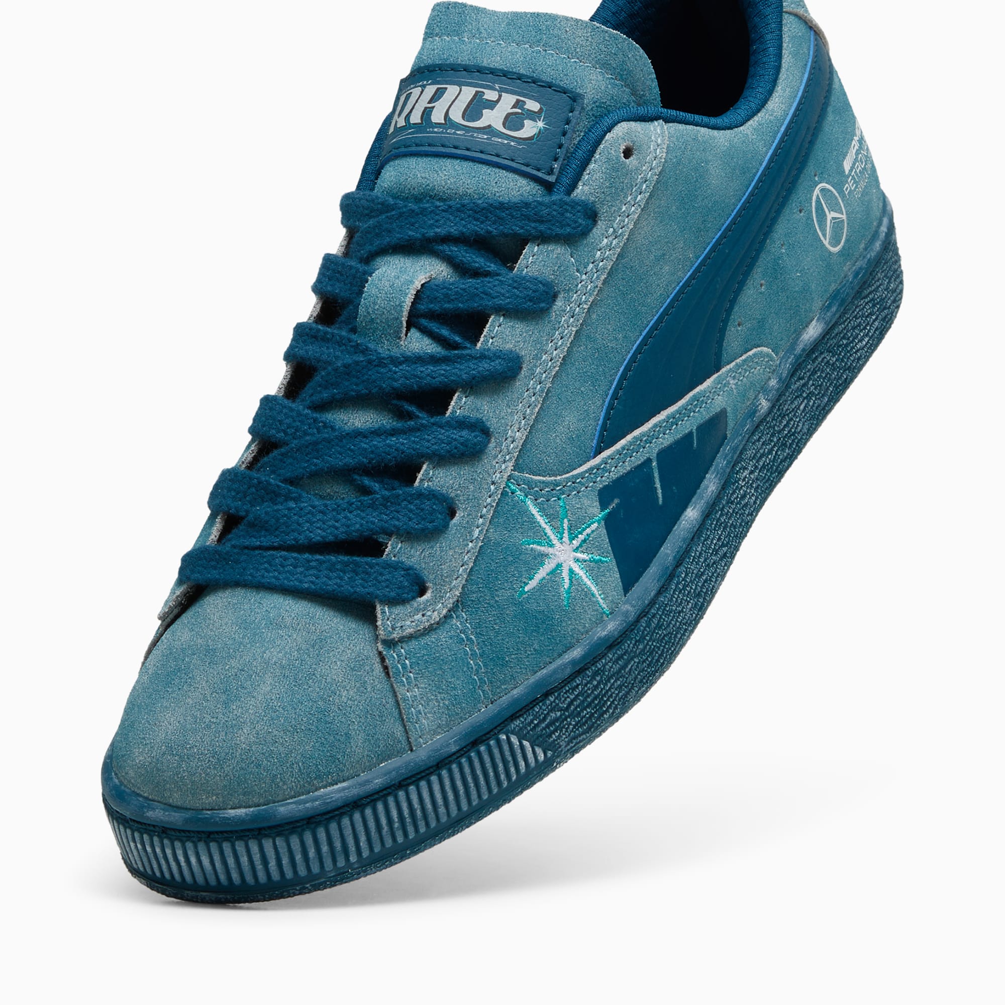 PUMA Mercedes-AMG Petronas Suede T-sneakers, Blauw