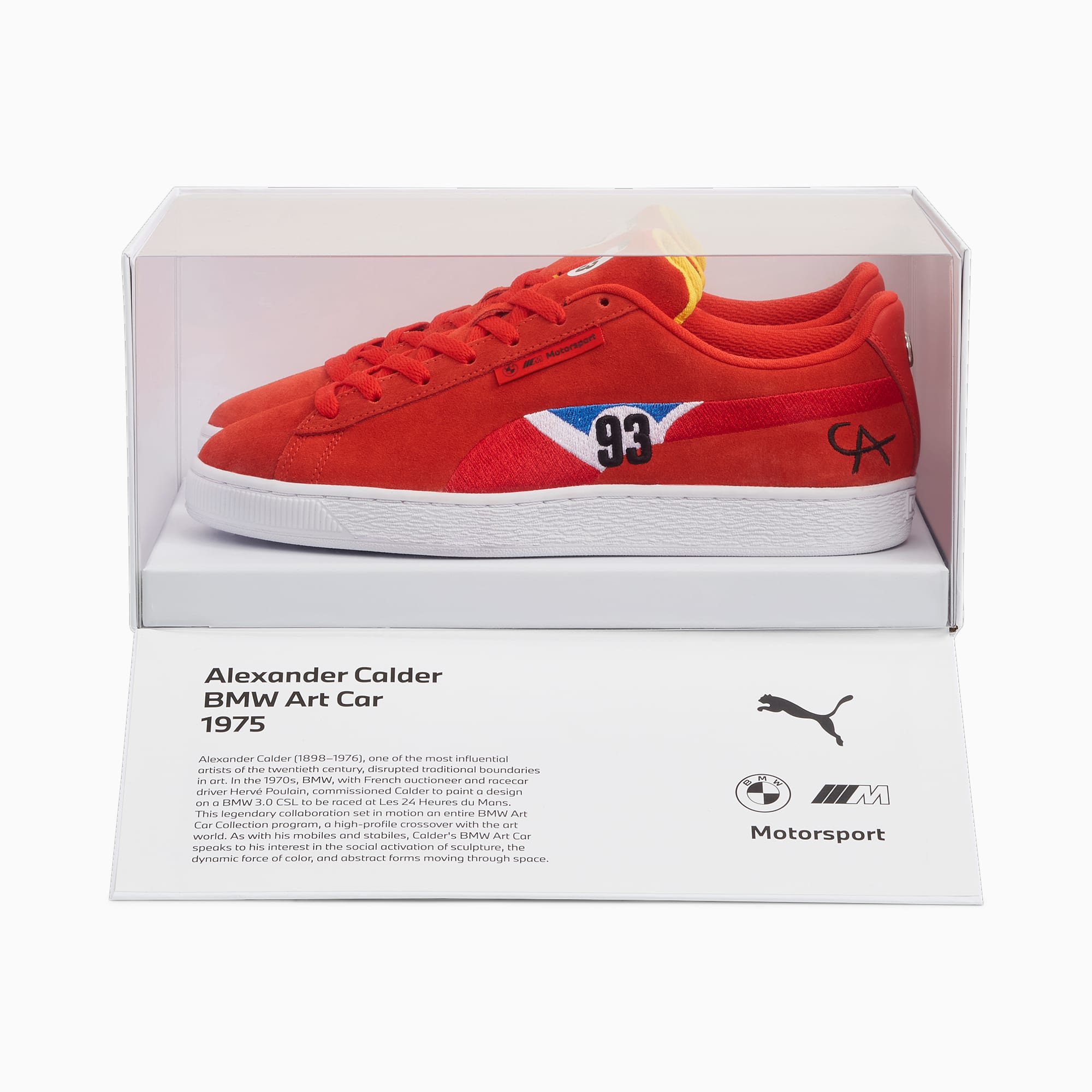 PUMA BMW M Motorsport Suede Calder sneakers, Rood/Geel