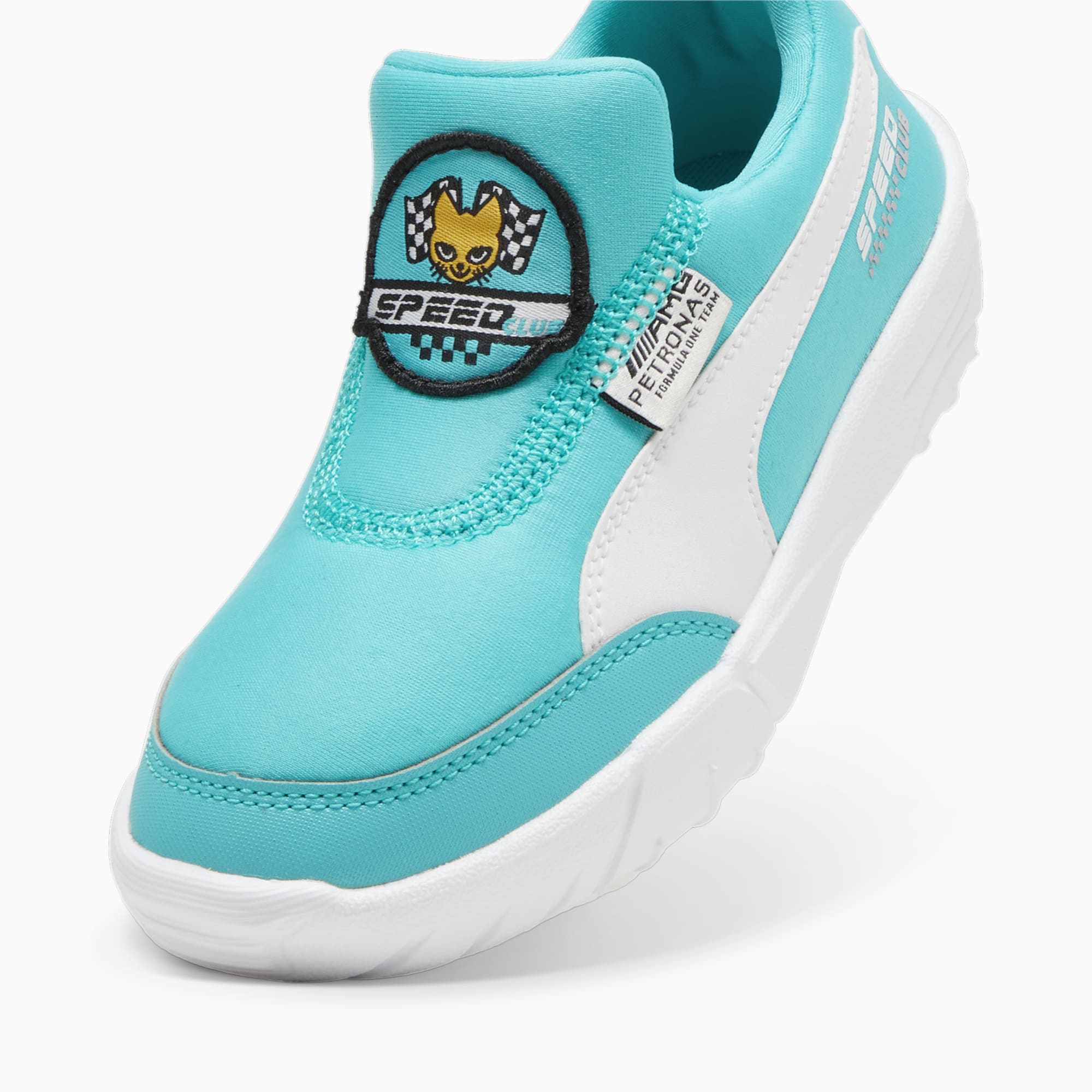 PUMA Mercedes-AMG Petronas Motorsport Bao Kart schoenen, Groen/Wit