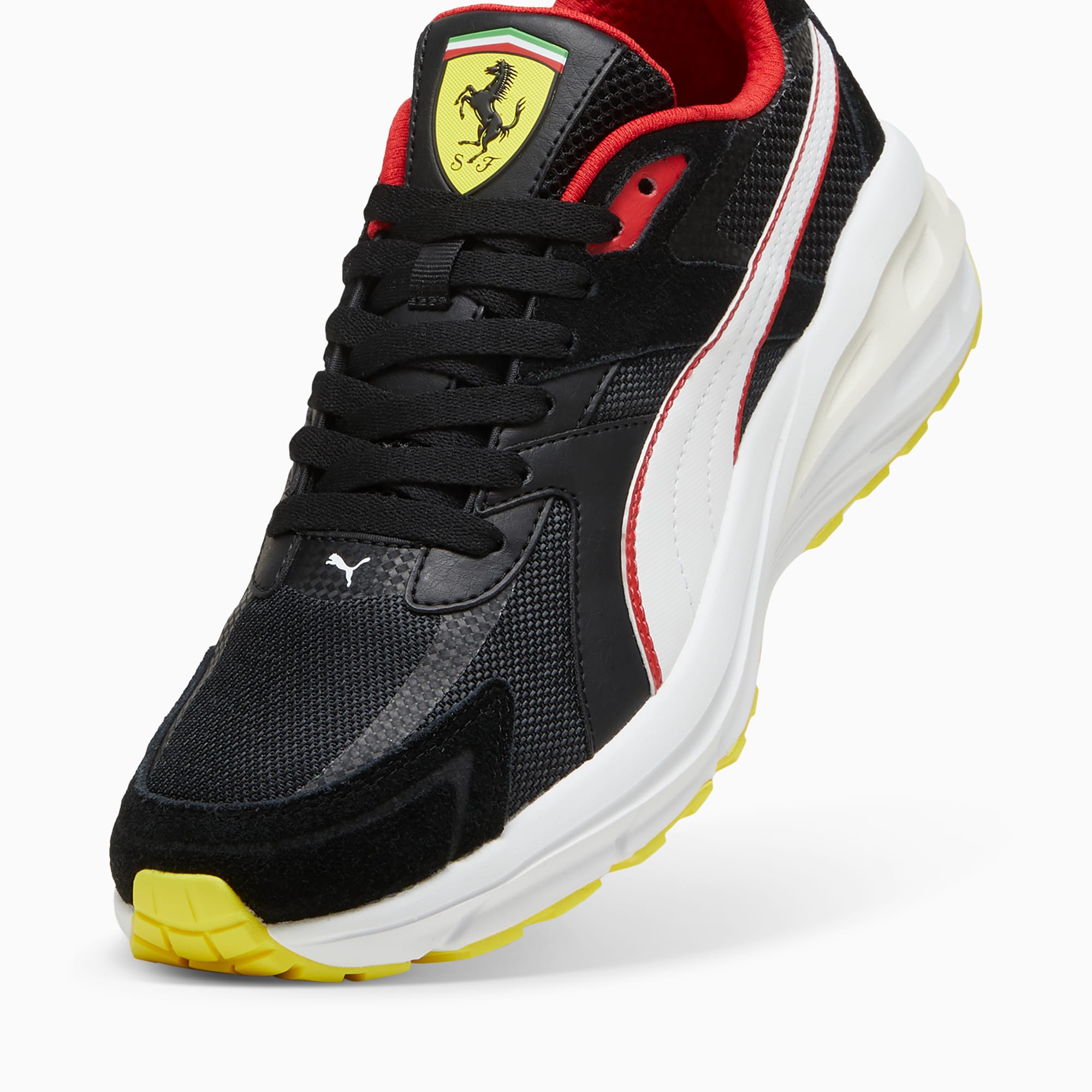 PUMA Scuderia Ferrari Hypnotic sneakers unisex, Wit/Zwart/Geel