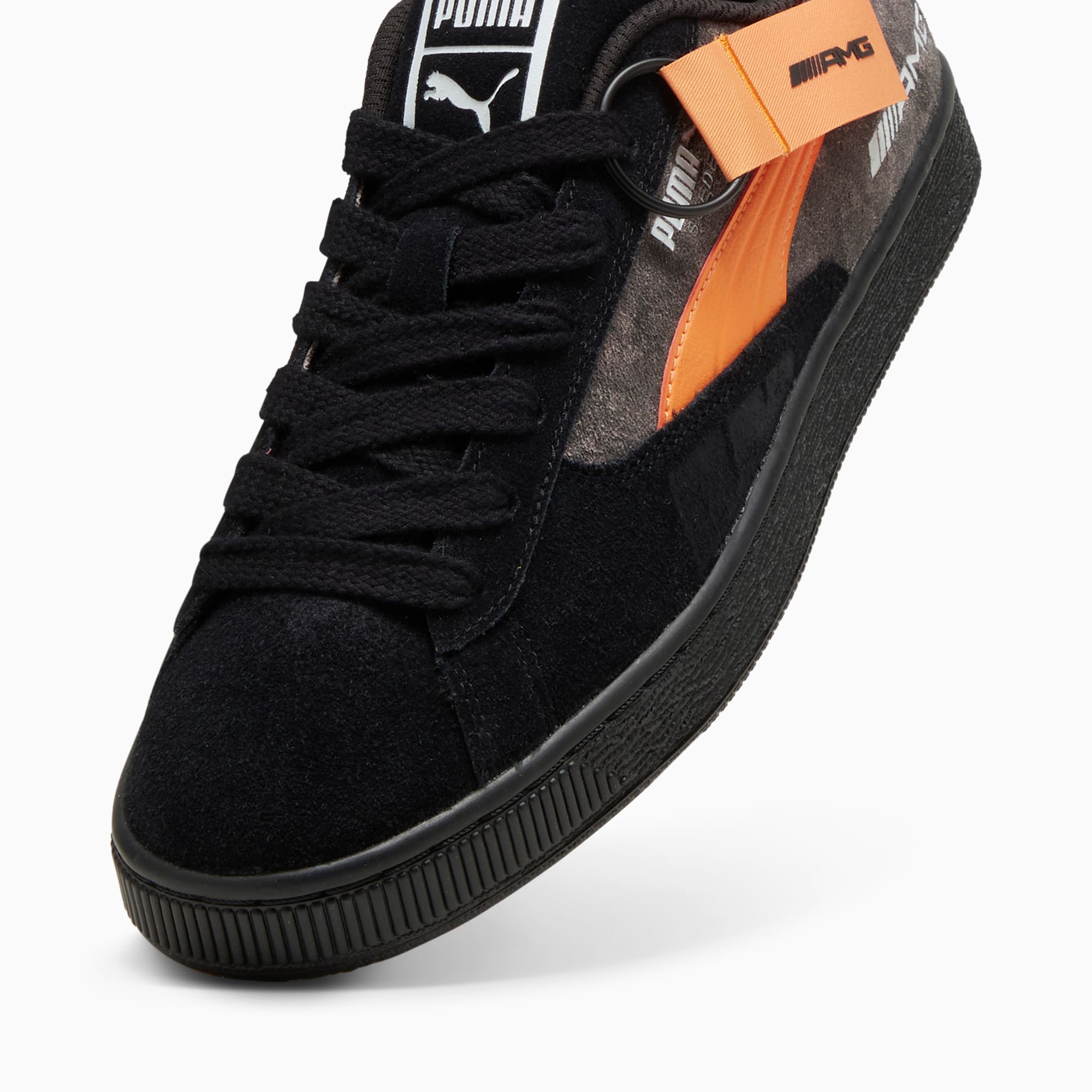 PUMA Mercedes-AMG Motorsport Suede T unisex sneakers, Oranje/Zwart