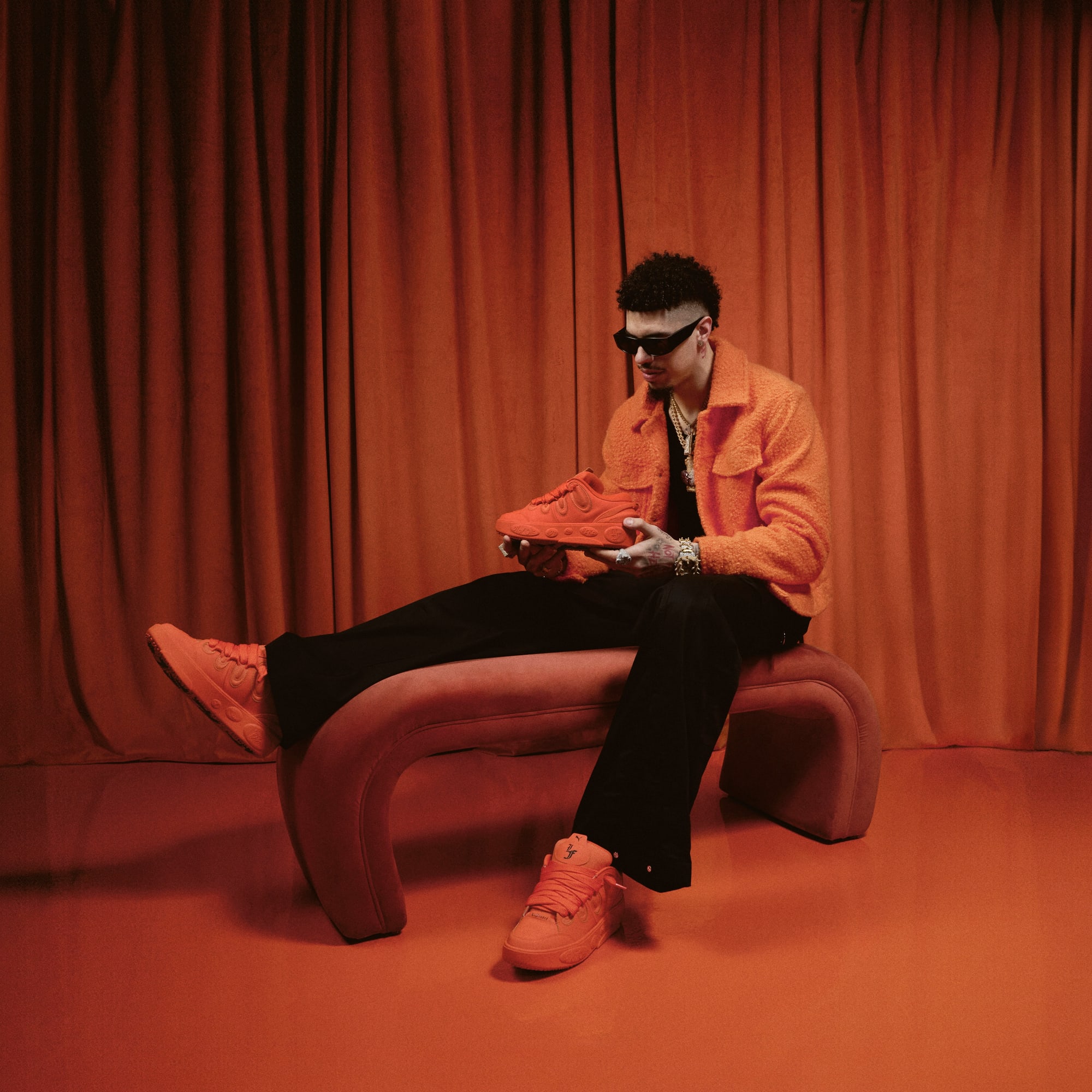 PUMA LaFrancé Gifted uniseks sneakers, Flame Flicker/Flame