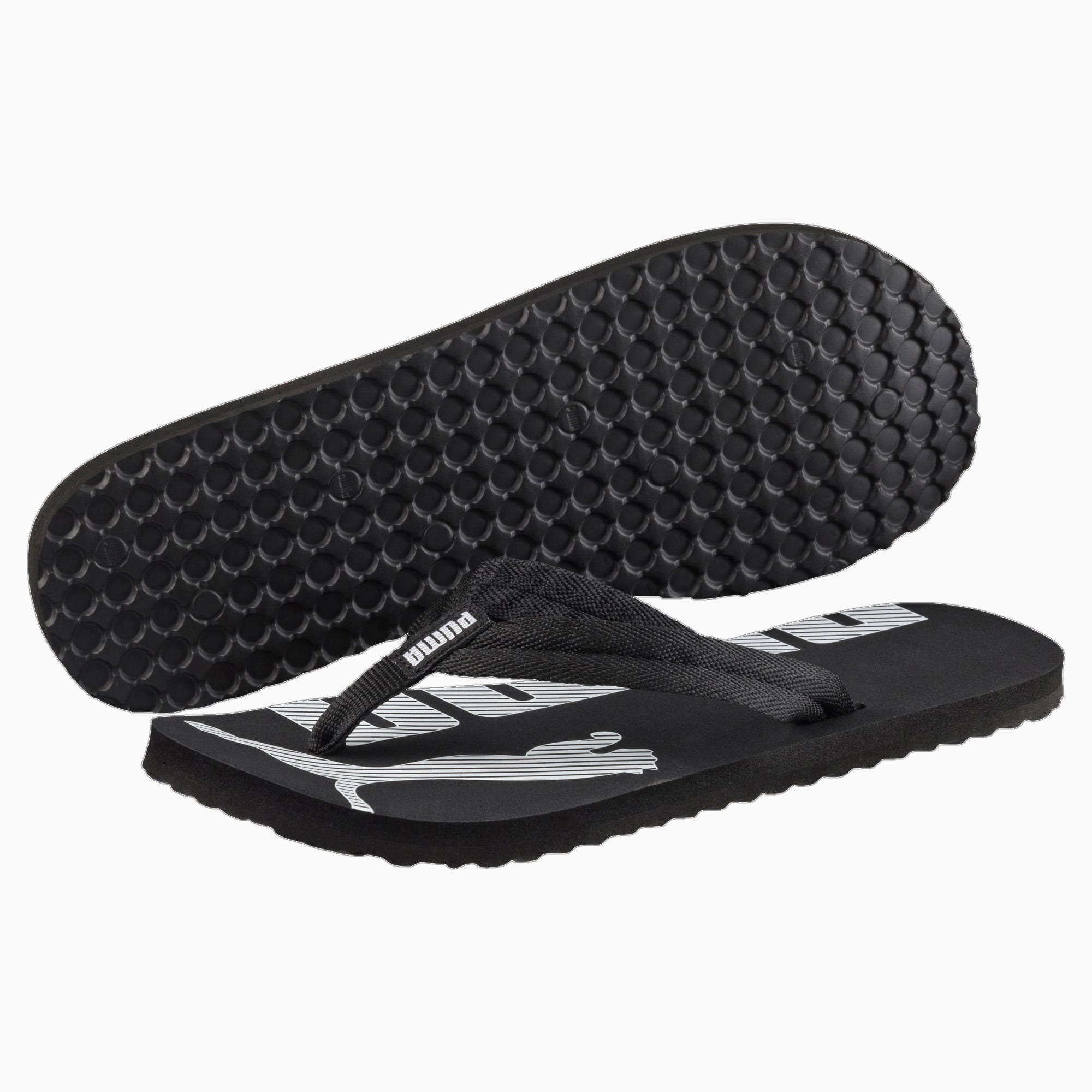 PUMA Epic Flip V2 Sandalen, Schwarz/Weiß, Größe: 47, Schuhe
