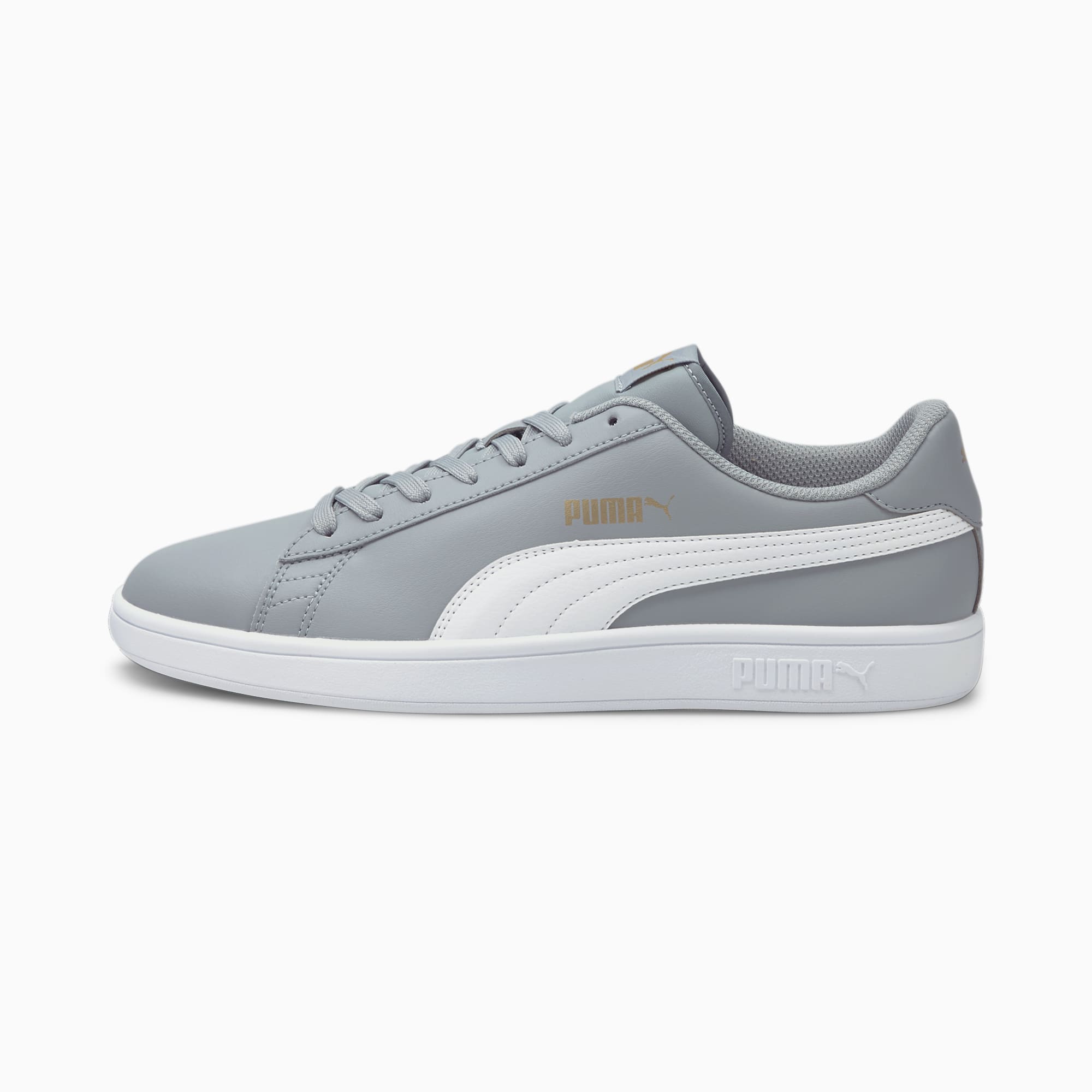 Chaussure Puma Smash v2 L, Gris/Blanc/Or, Taille 48.5, Chaussures