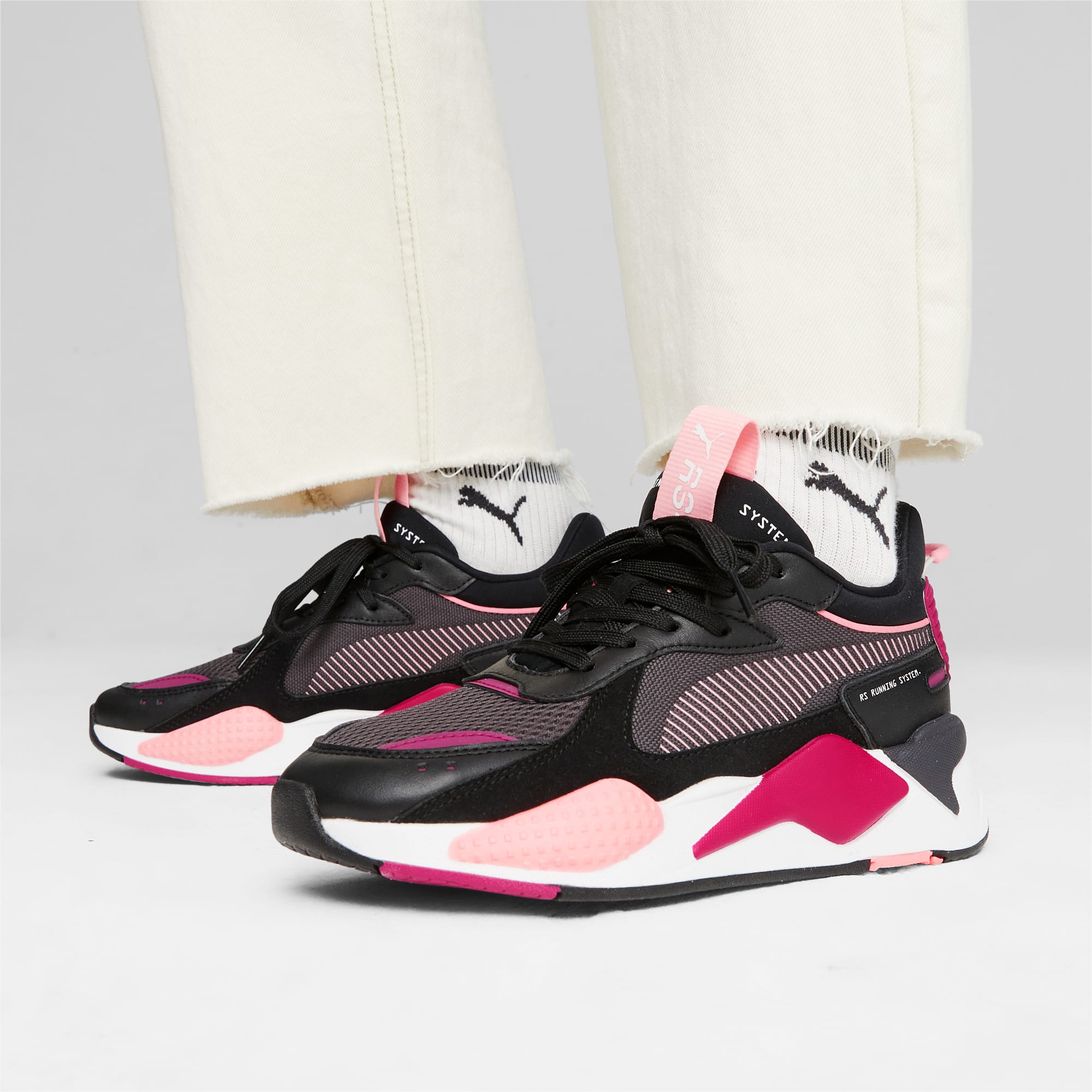 Women's PUMA Rs-X Reinvention Trainers, Dark Coal/Black, Size 35,5, Shoes