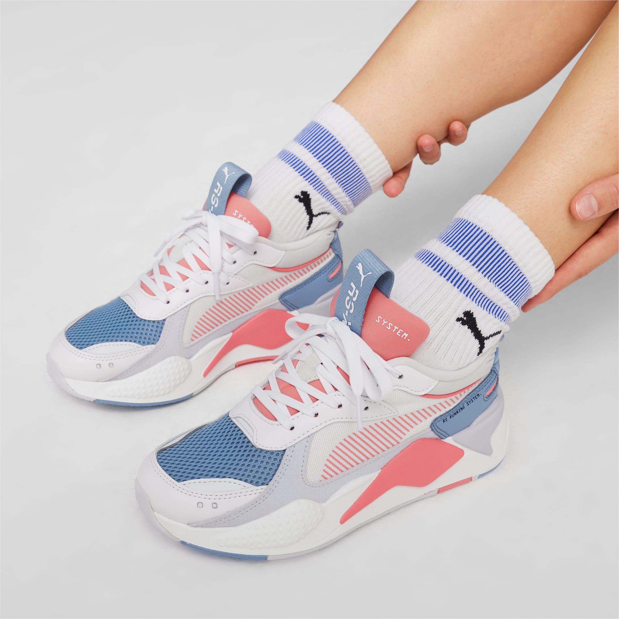 Women's PUMA Rs-X Reinvention Trainers, White/Silver Mist, Size 35,5, Shoes
