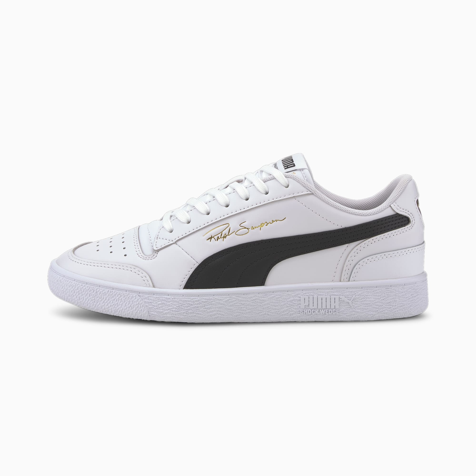 PUMA Chaussure Ralph Sampson Lo sneakers, Blanc/Noir, Taille 46, Chaussures